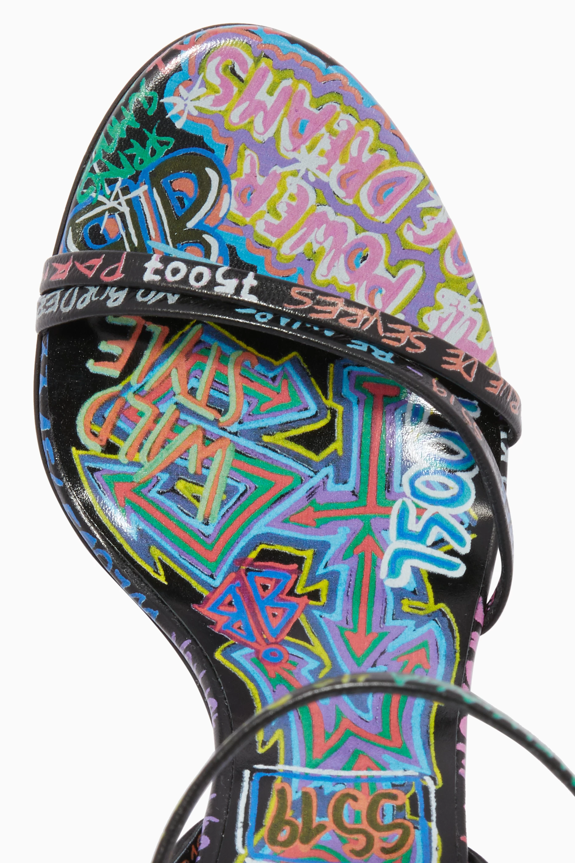 Balenciaga graffiti sandals online