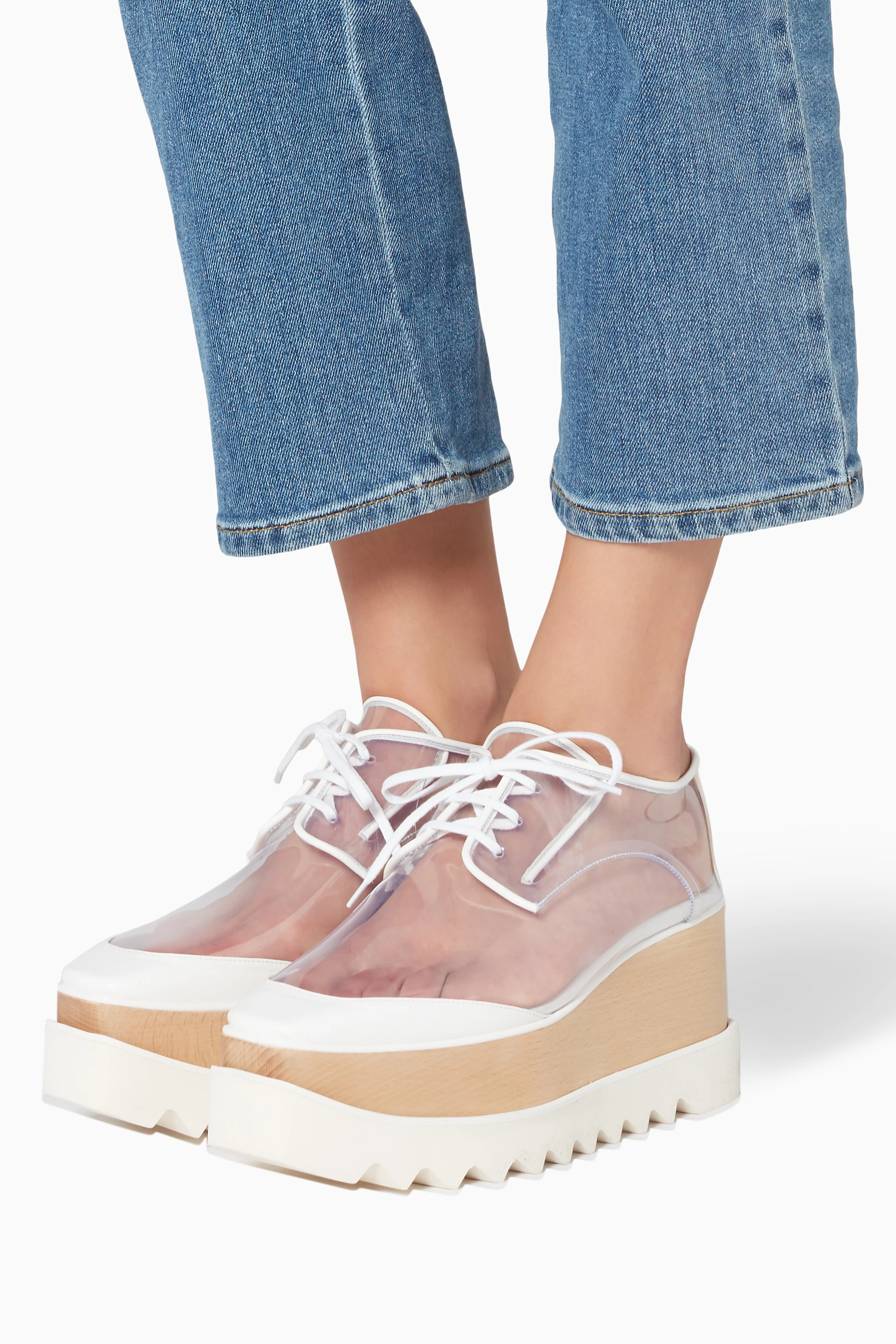 Buy Stella McCartney White White Elyse Transparent Shoes For Women Online Ounass UAE