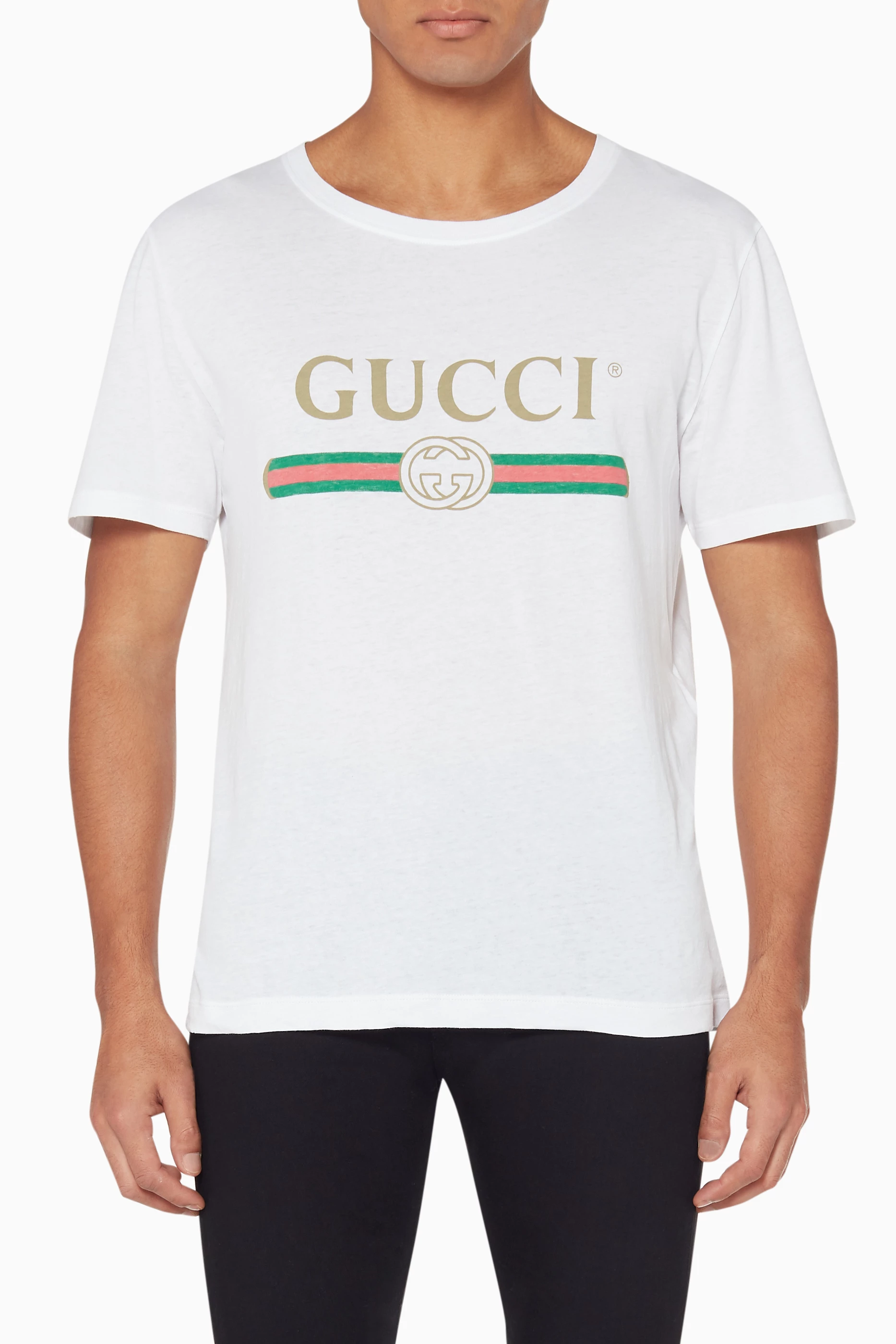Gucci white tee shirt discount
