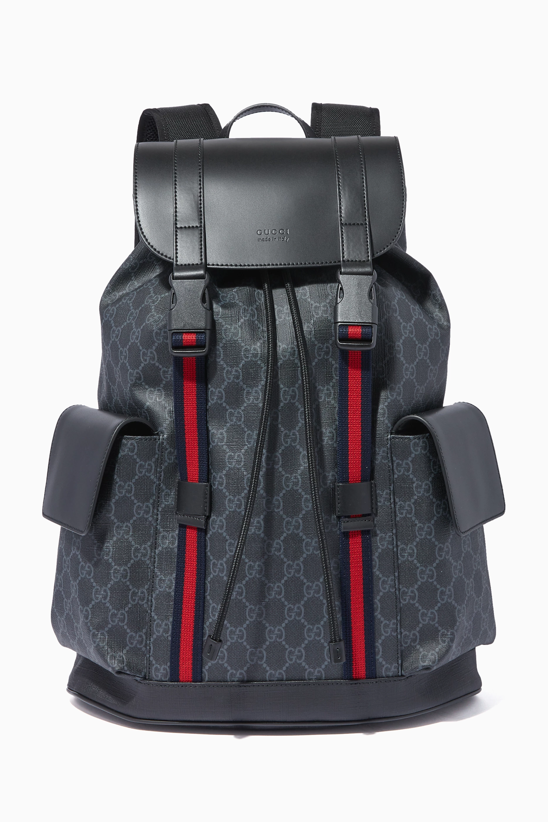 Buy Gucci Black Black GG Supreme Backpack For Men Online Ounass UAE