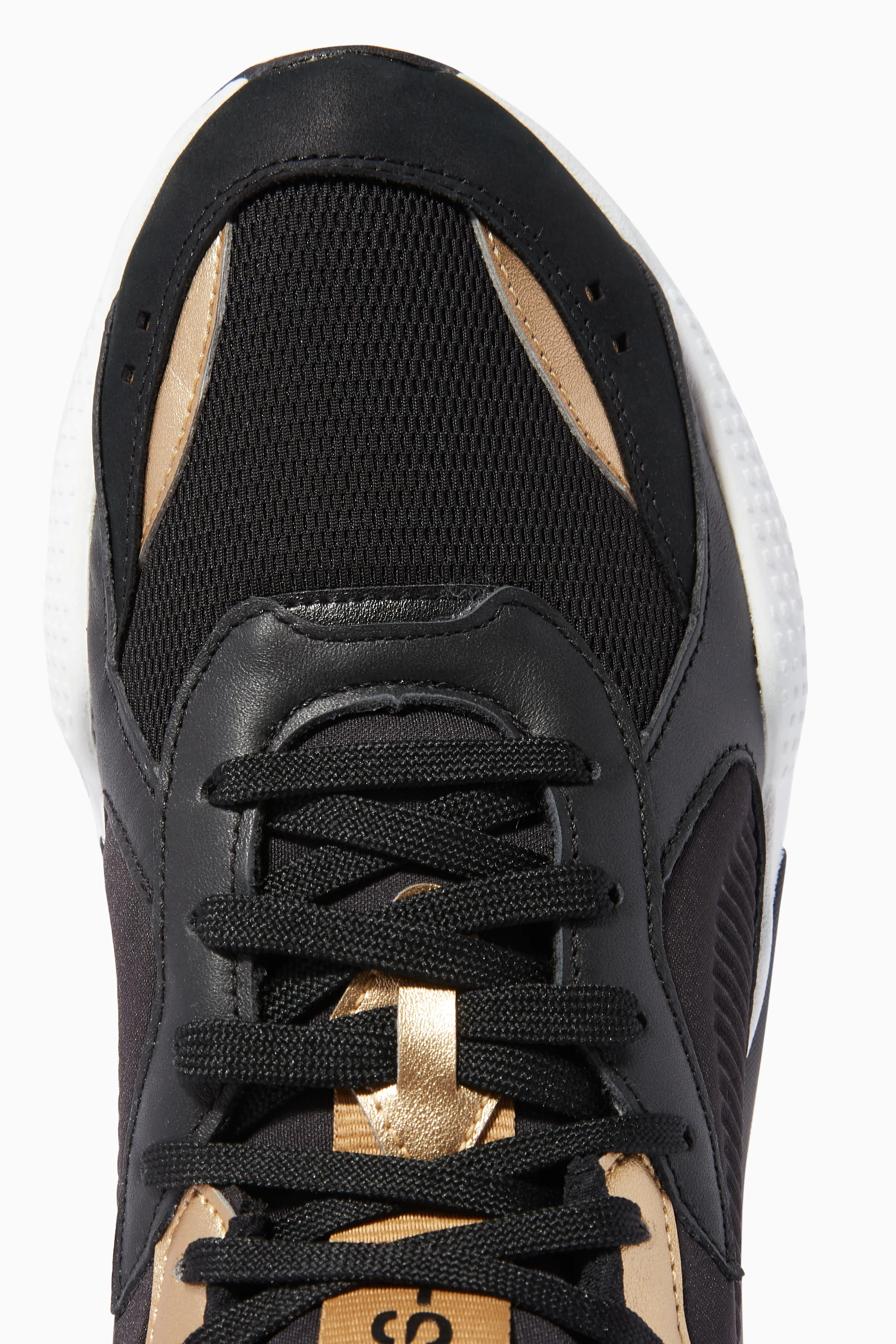 Buy PUMA Select Black Black Gold RS X Trophy Sneakers For Men Online Ounass UAE