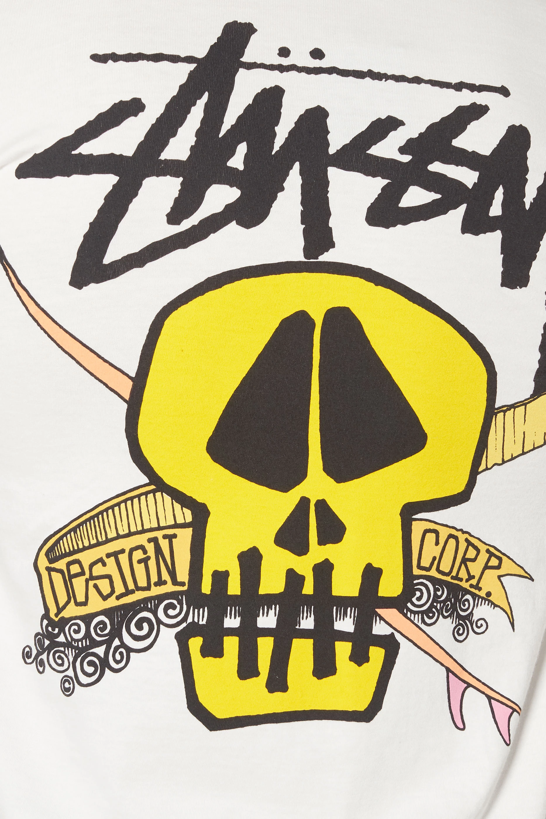 Stussy skull t shirt 2025