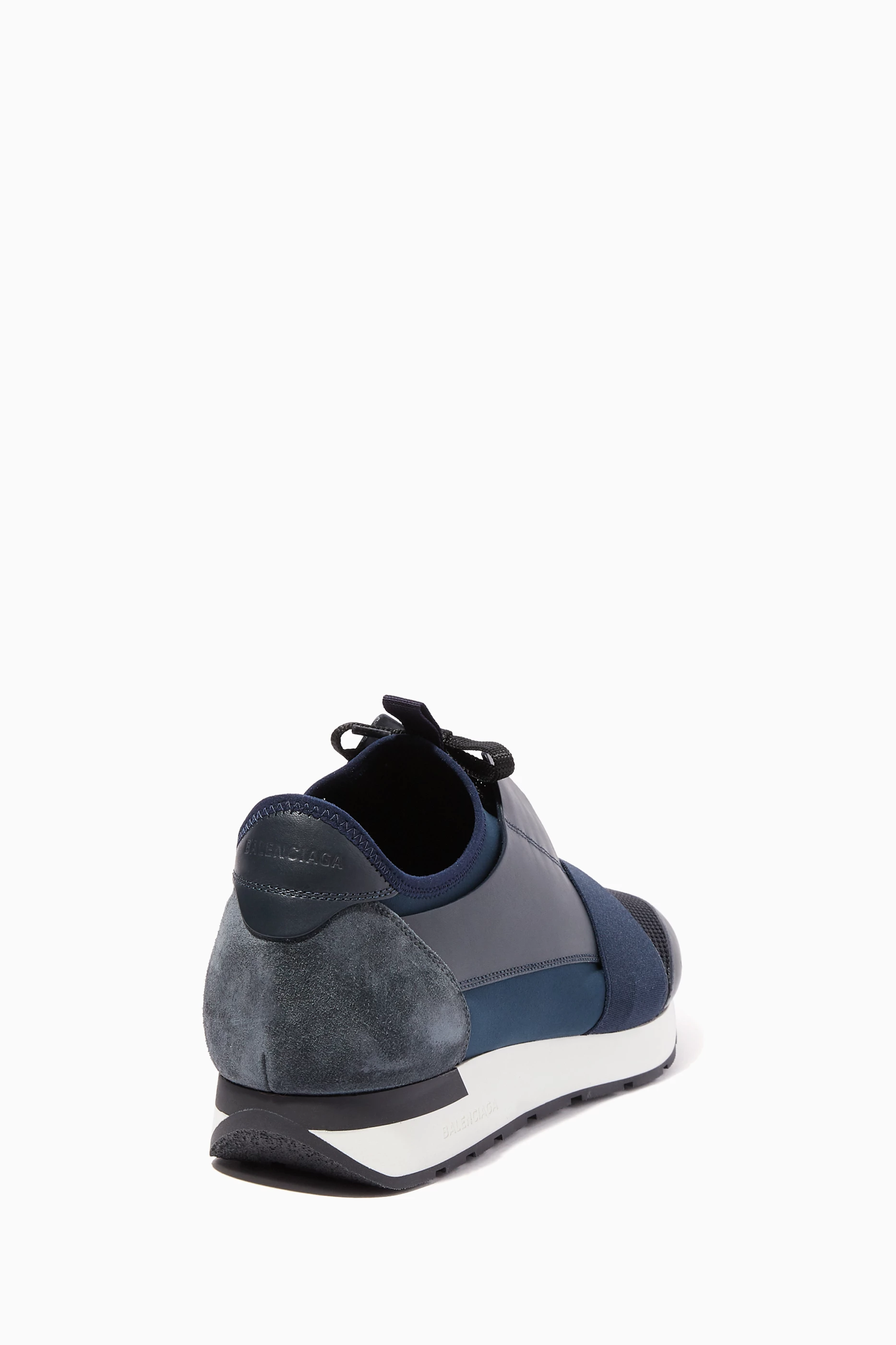 Navy balenciaga race runners on sale