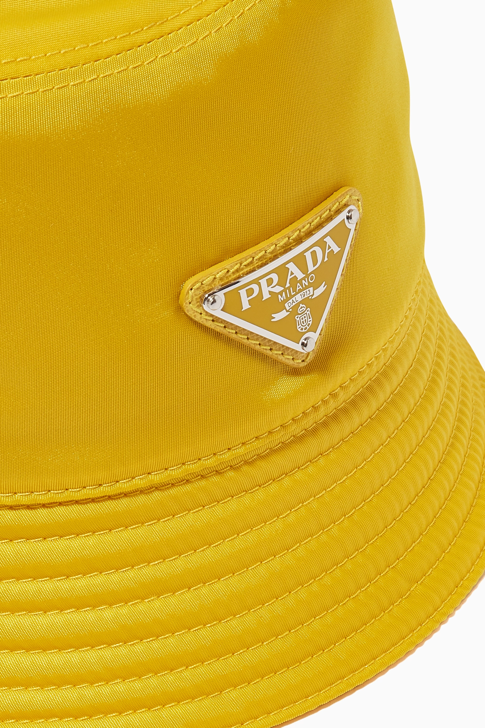 Yellow prada bucket hat hotsell