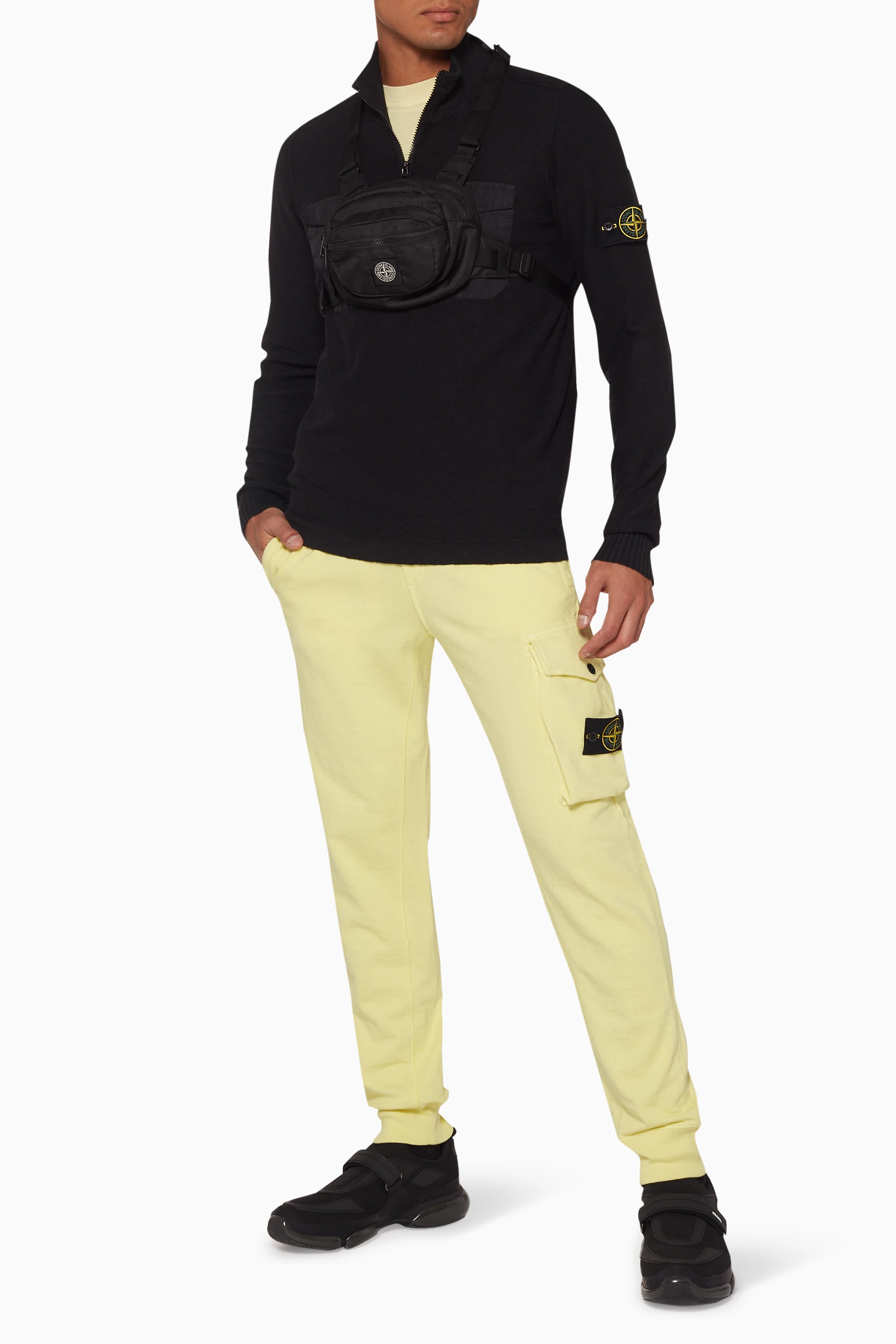 Stone island yellow pants outlet