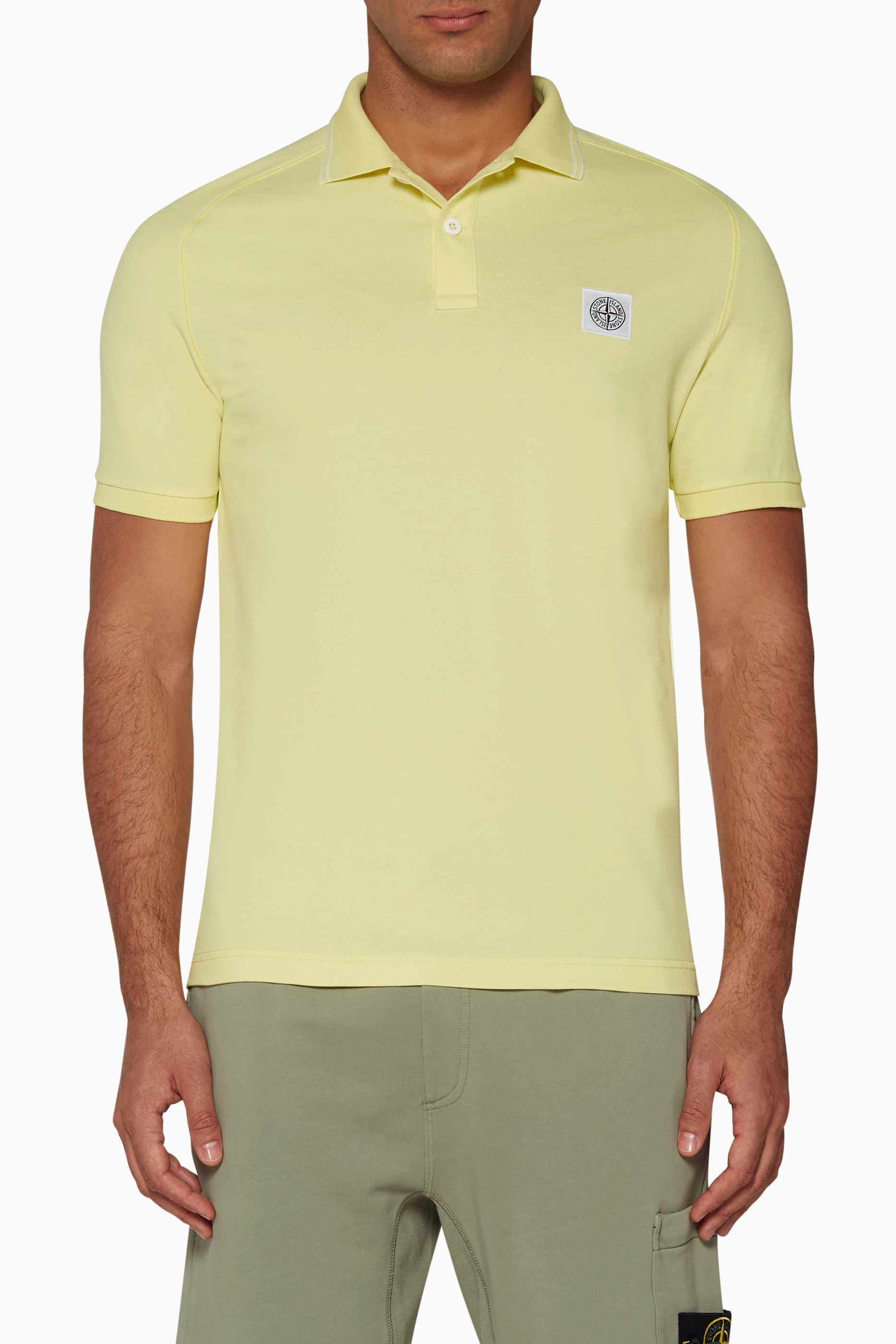 Yellow stone island polo top