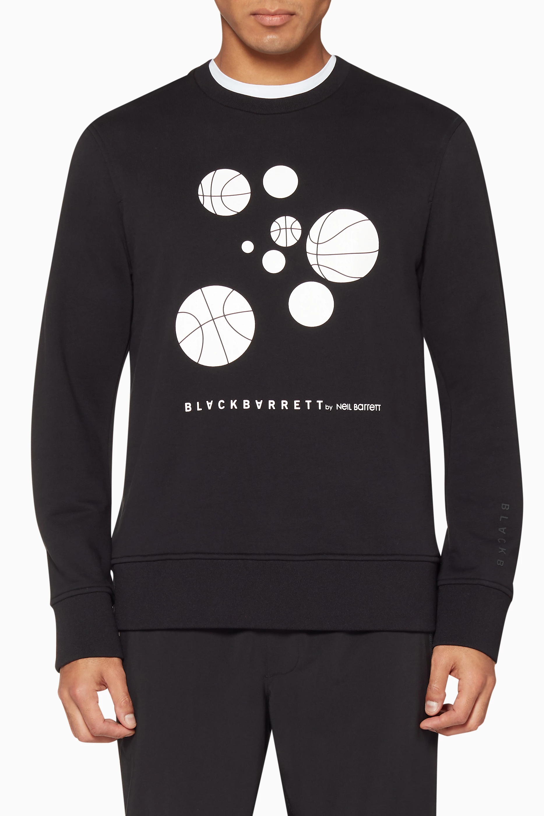 Neil barrett black sweatshirt discount