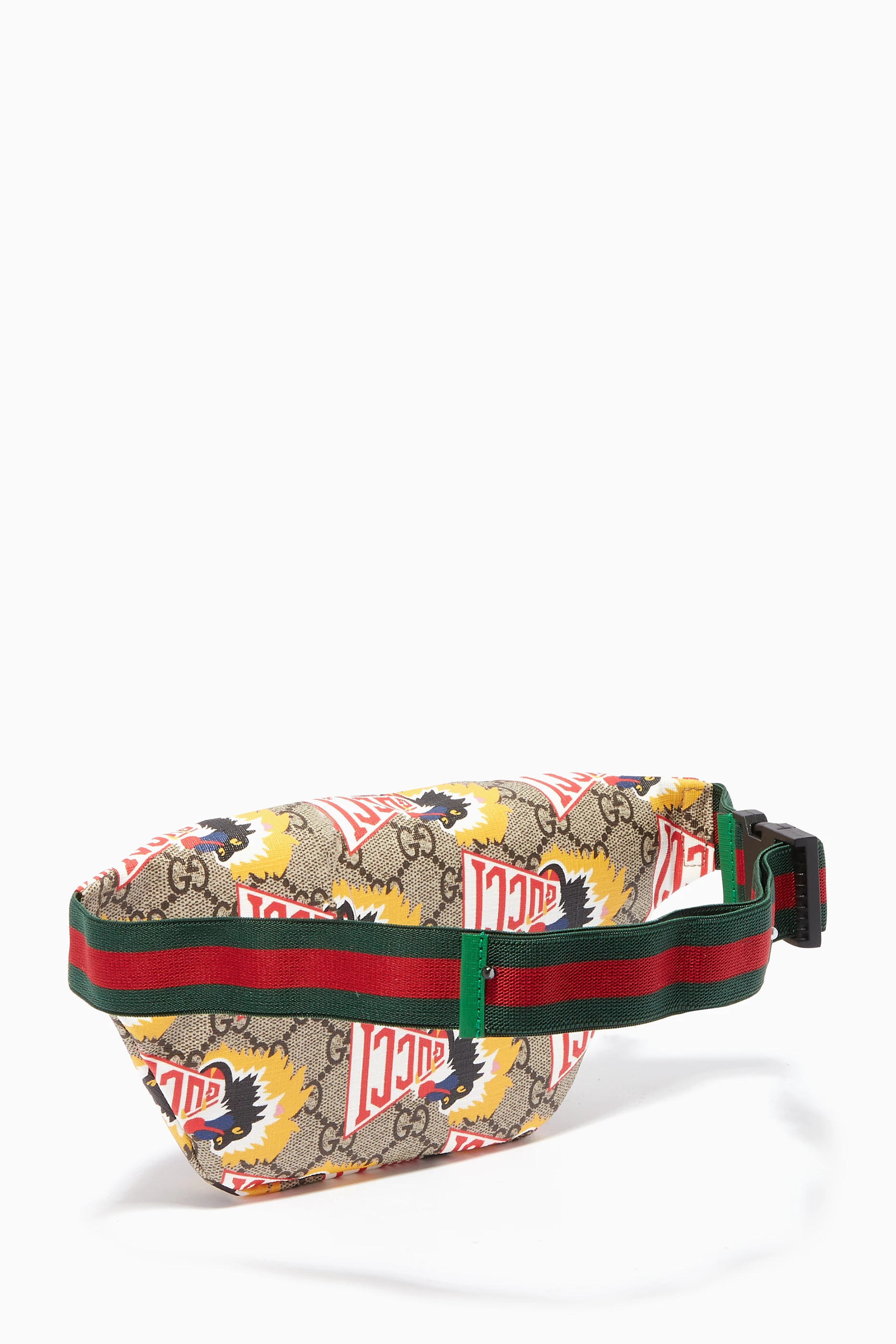 Buy Gucci Brown Beige Green GG Supreme Baboon Belt Bag For Kids Online Ounass UAE