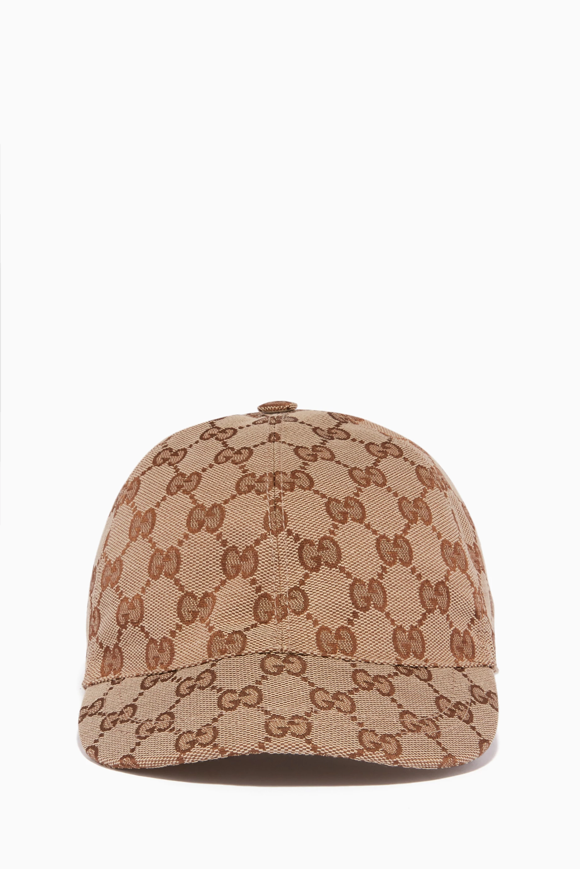 Buy Gucci Neutral Beige Ebony GG Canvas Baseball Cap For Boys Online Ounass UAE