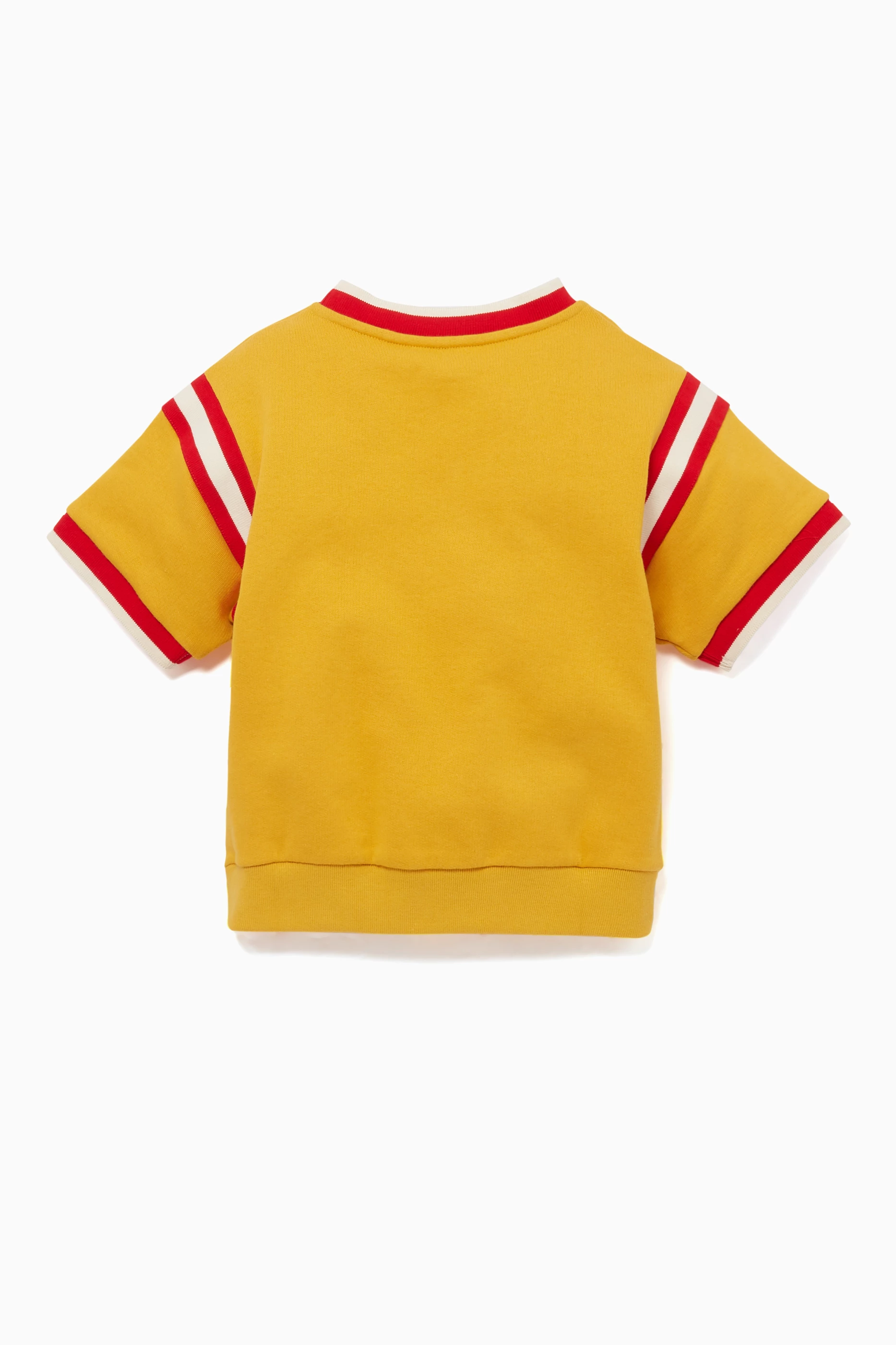 Buy Gucci Yellow Panther Logo Embroidered Sweatshirt For Boys Online Ounass UAE
