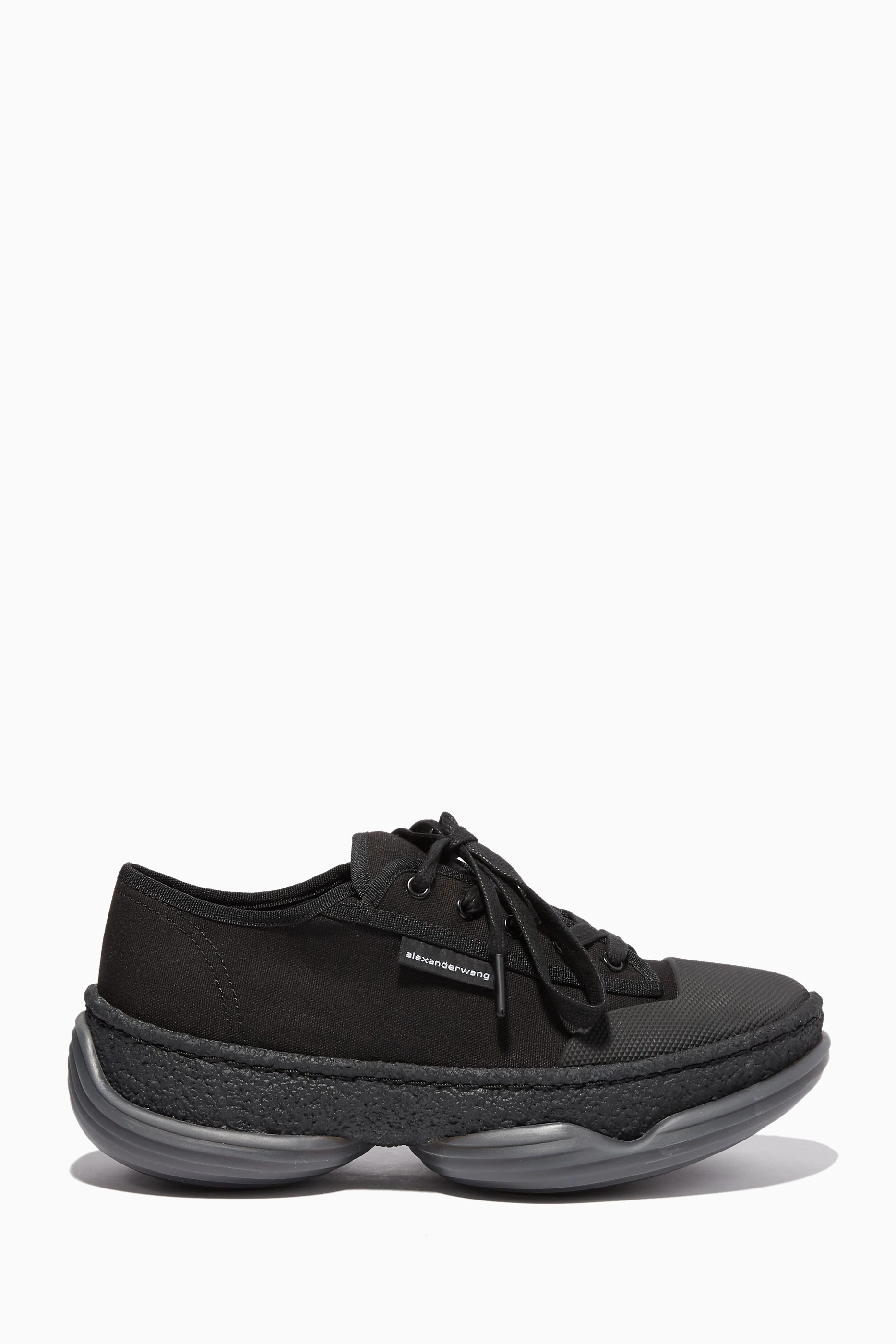 Buy Alexander Wang Black A1 Canvas Low Top Sneakers For Women Online Ounass UAE