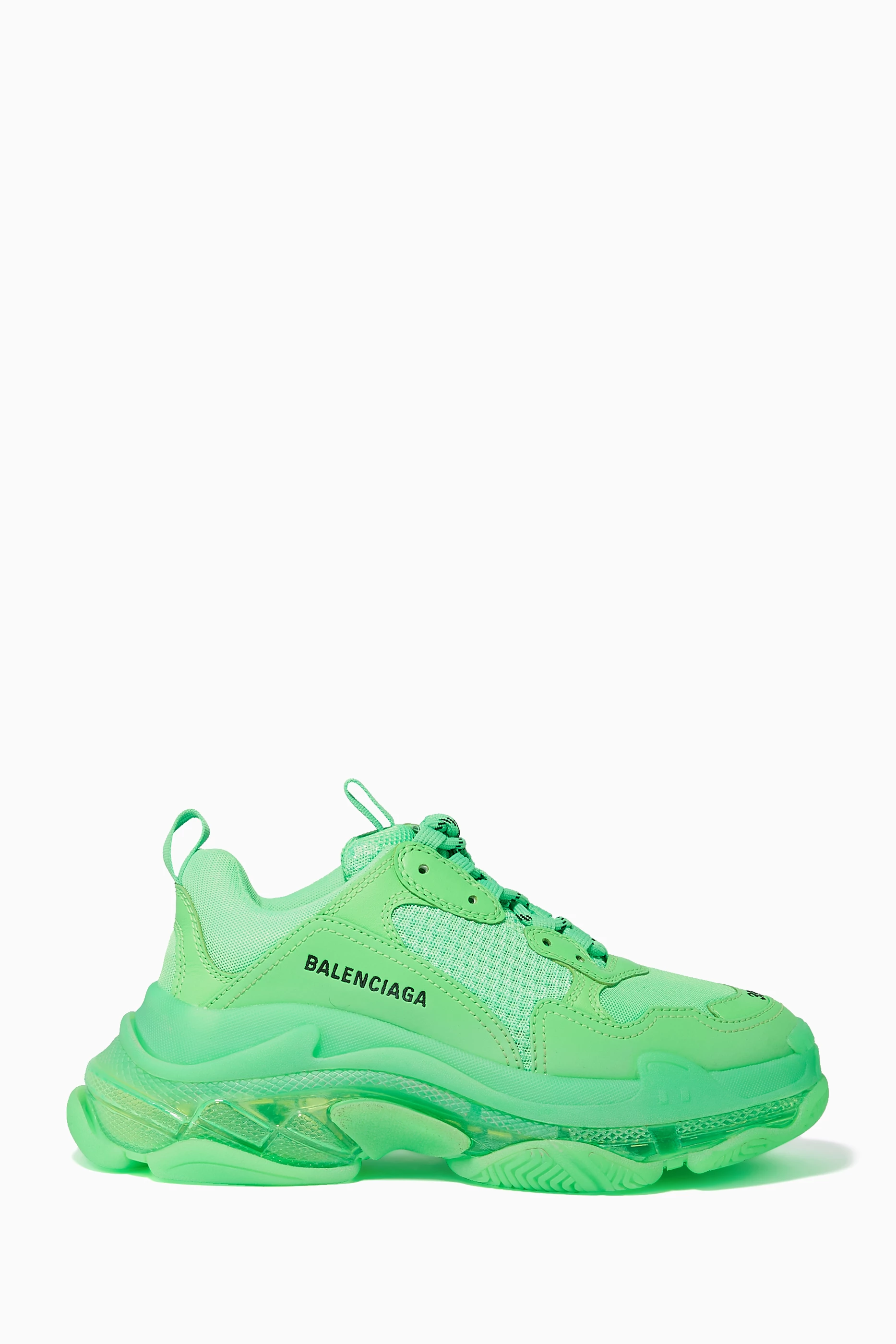 Buy Balenciaga Green Triple S Low Top Sneakers For Women Online Ounass UAE