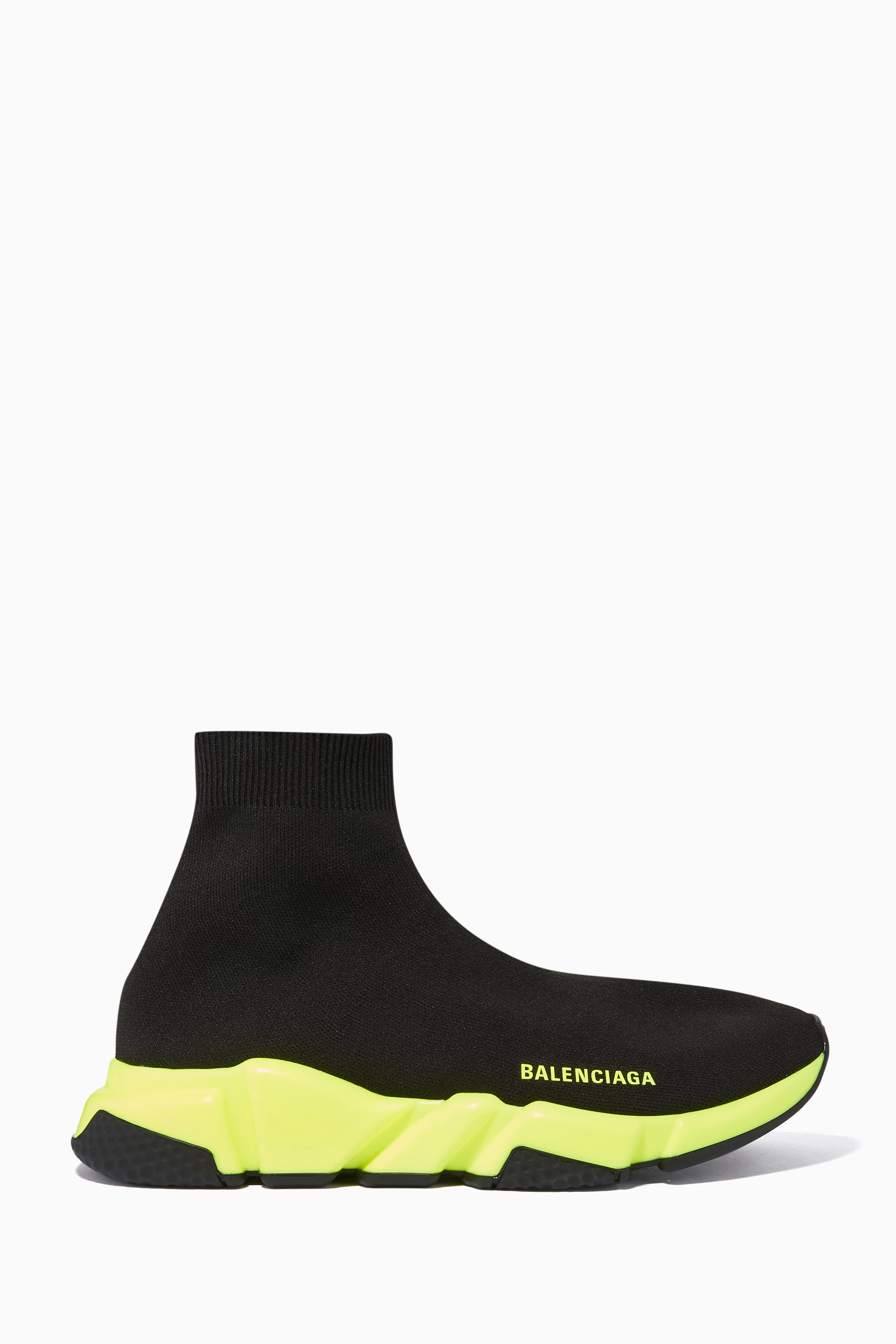 Buy Balenciaga Black Speed Neon Sole Sock Sneakers For Men Online Ounass UAE