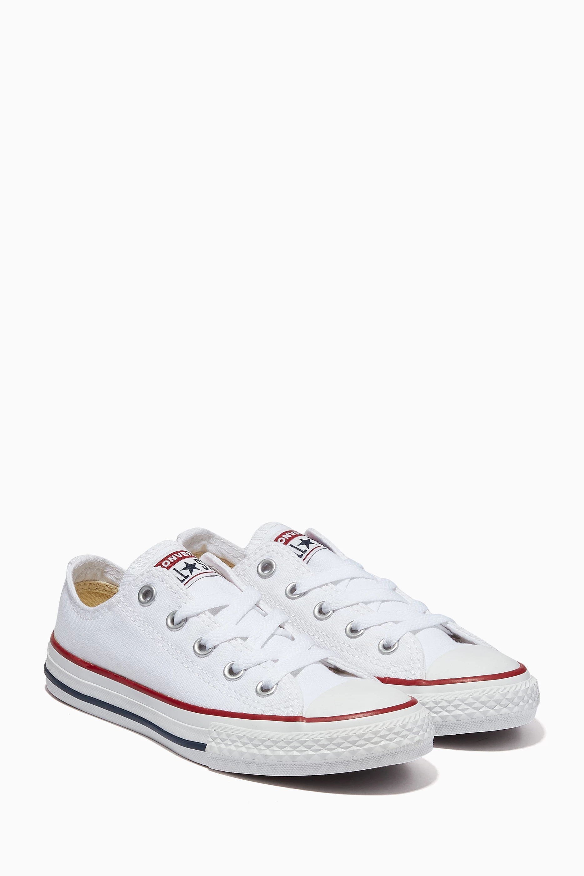 Buy Converse White Chuck Taylor All Star Low Top Sneakers For Boys Online Ounass UAE