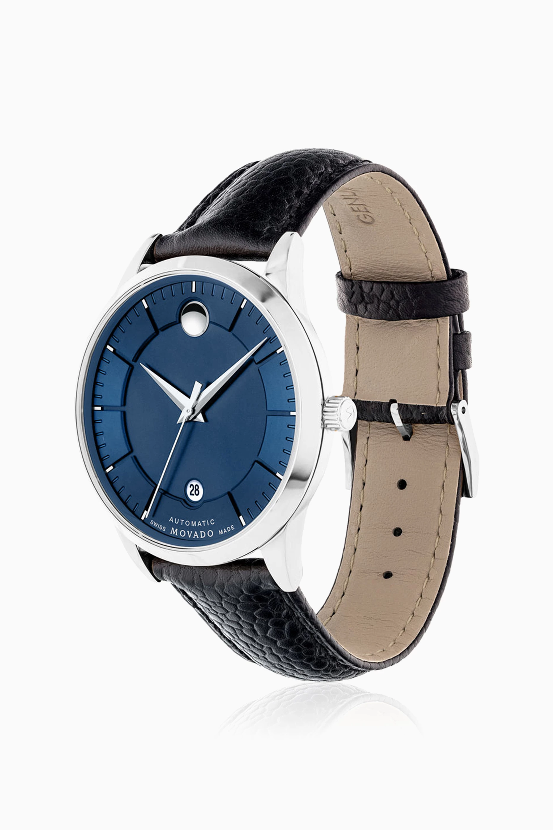 Buy Movado Black 1881 Automatic Blue Dial Watch For Men Online Ounass UAE