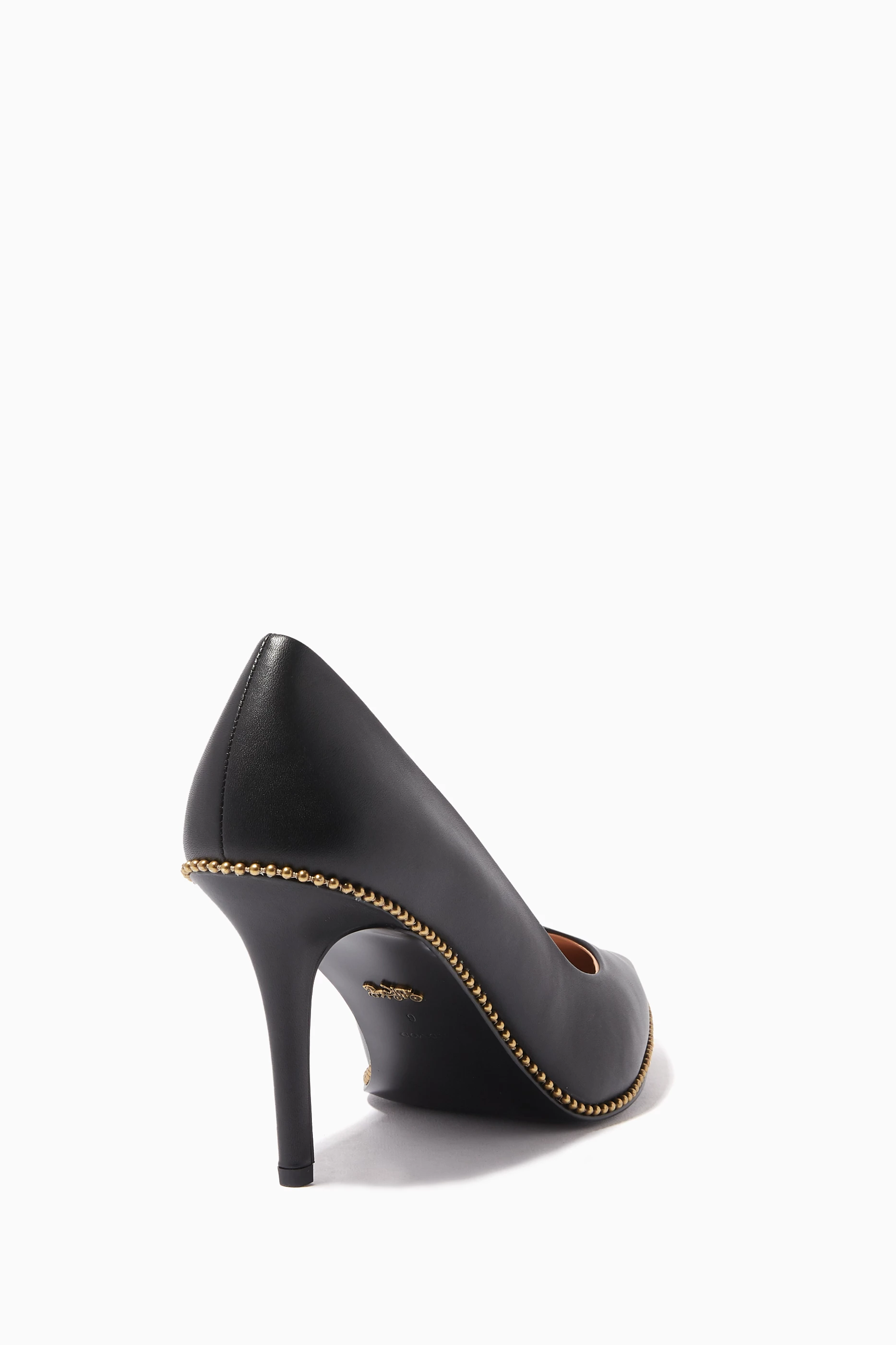 Coach beadchain pump black sales