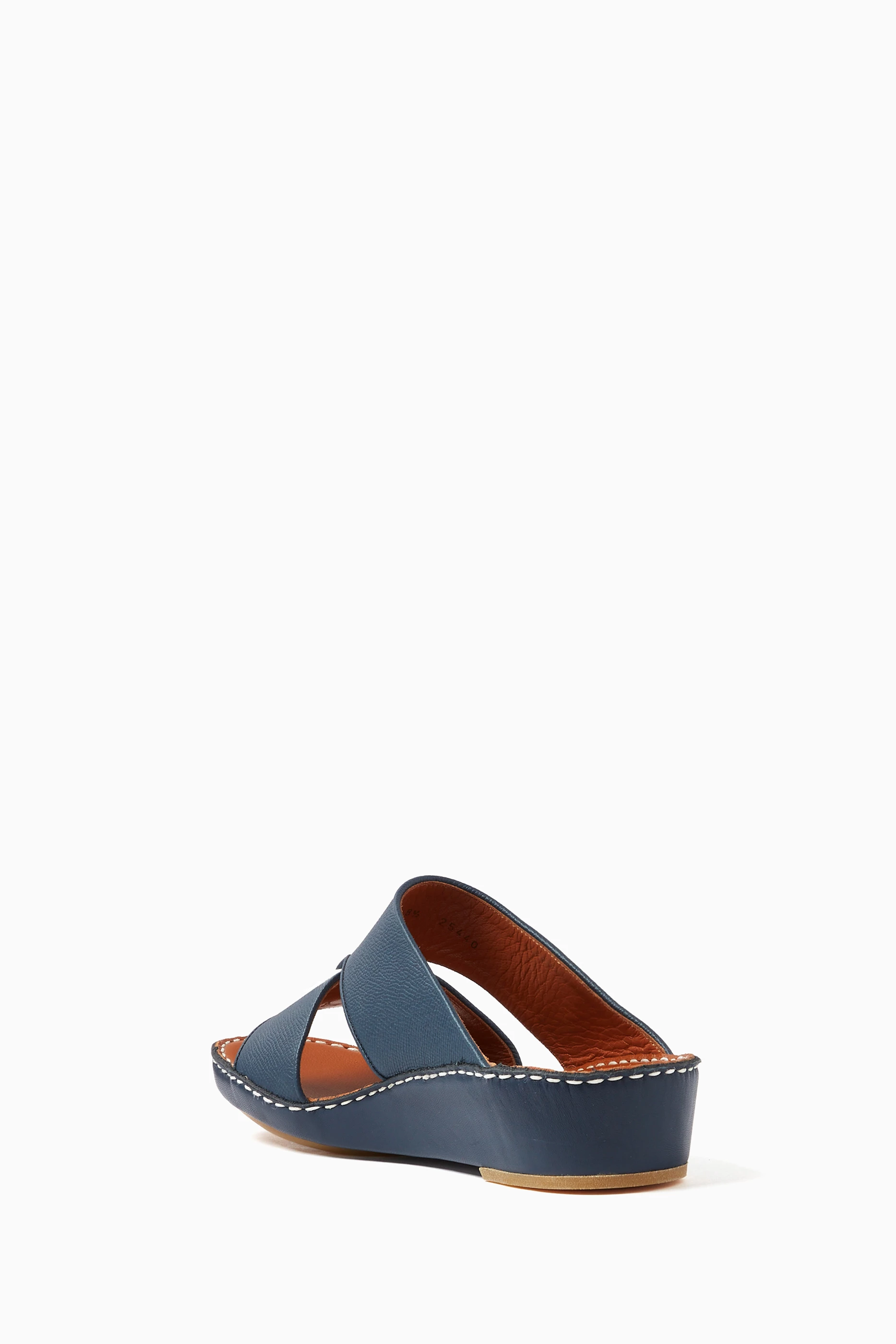 Navy sandals store