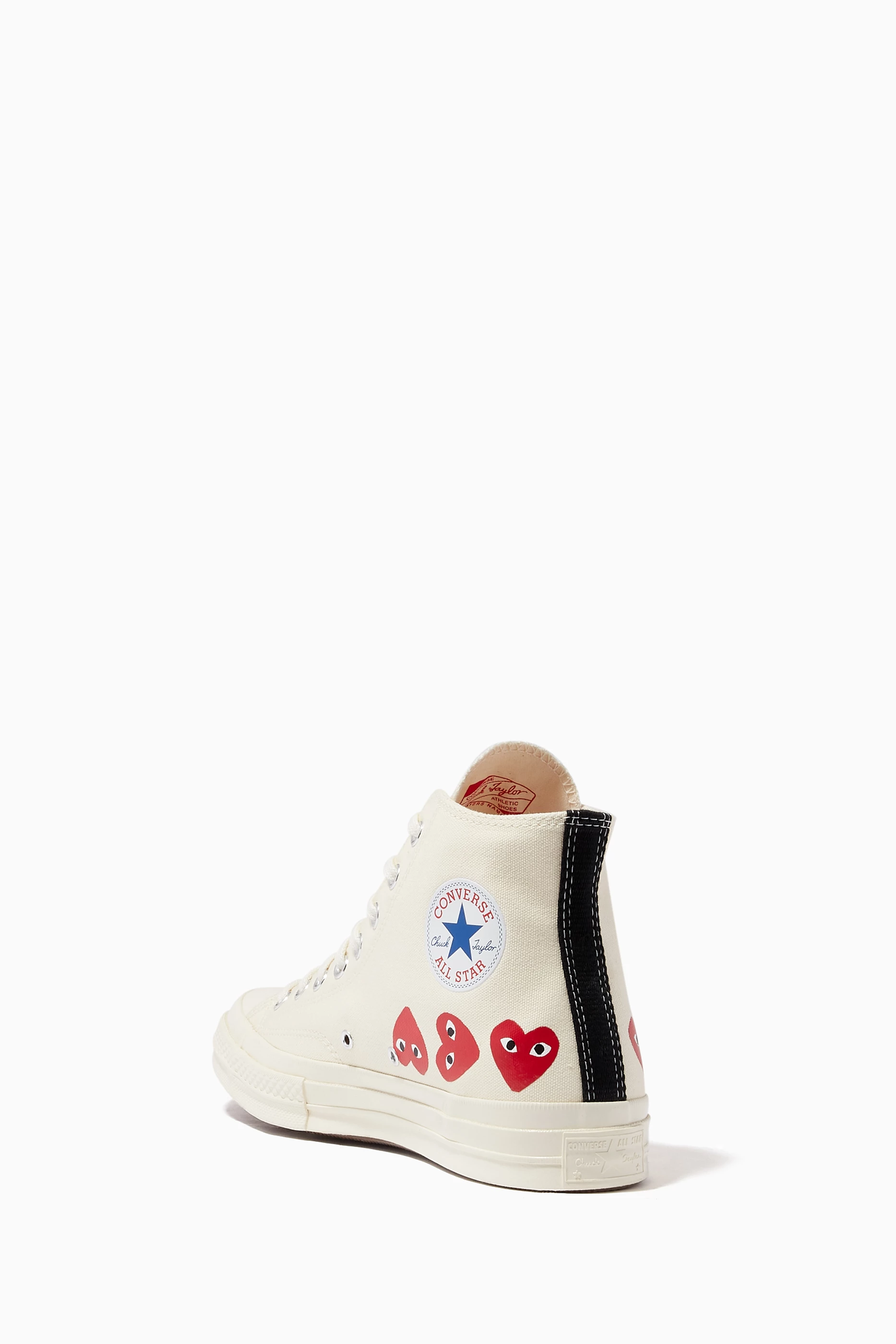 Buy Comme des Garcons PLAY Neutral x Converse Chuck 70 High Top Sneakers in Canvas For Men Online Ounass UAE