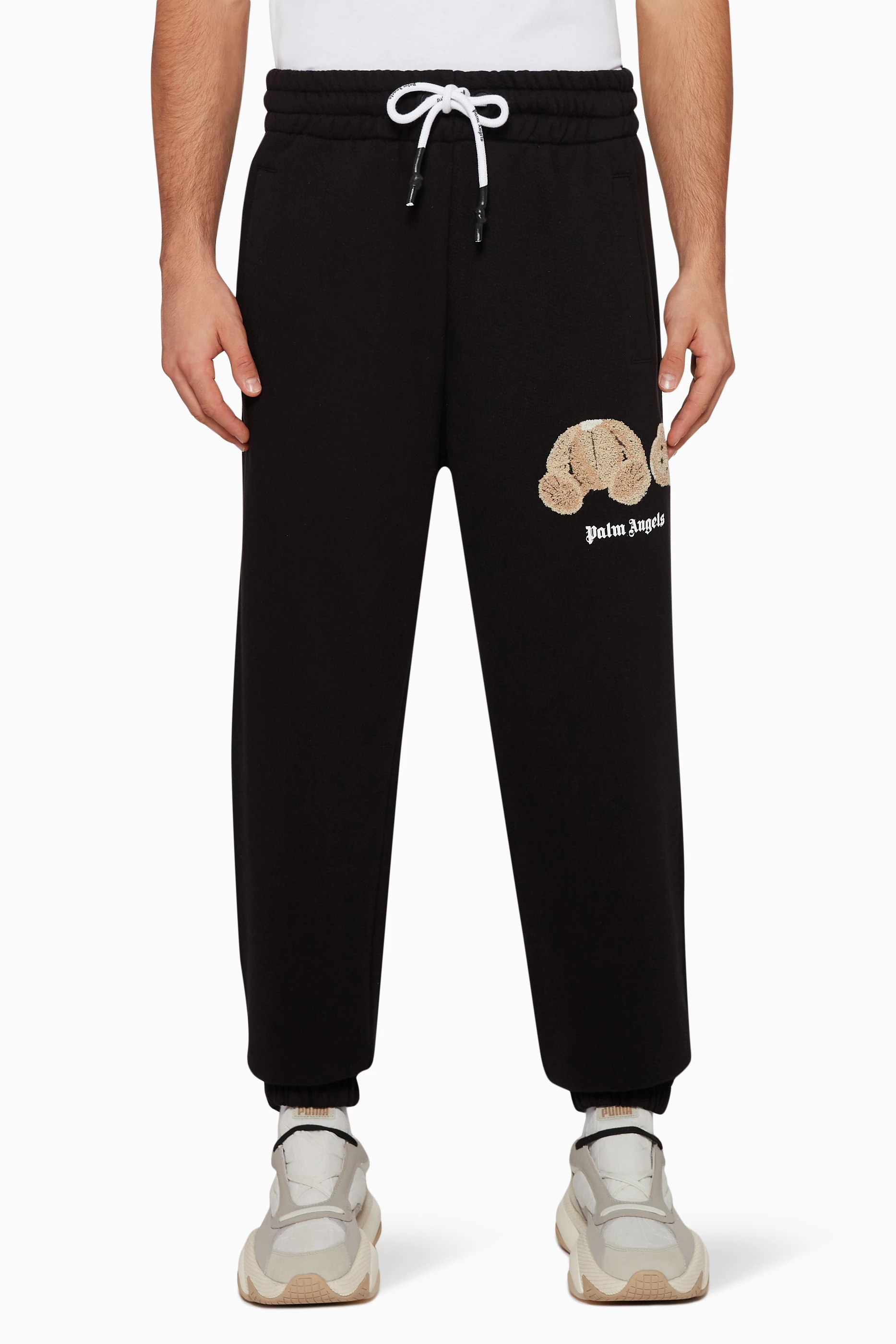 Buy Palm Angels Black Bear Print Track Pants For Men Online Ounass UAE