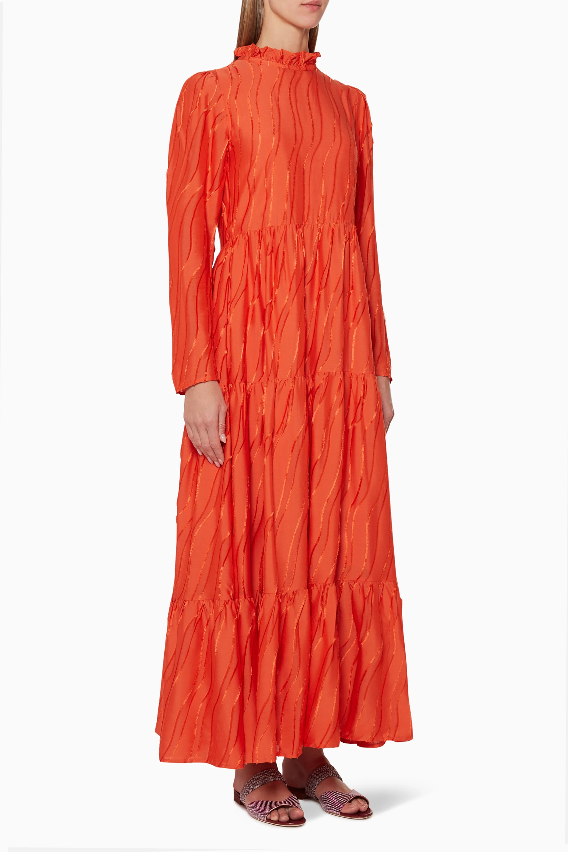 Buy Stine Goya Orange Judy Maxi Dress For Women Online Ounass UAE