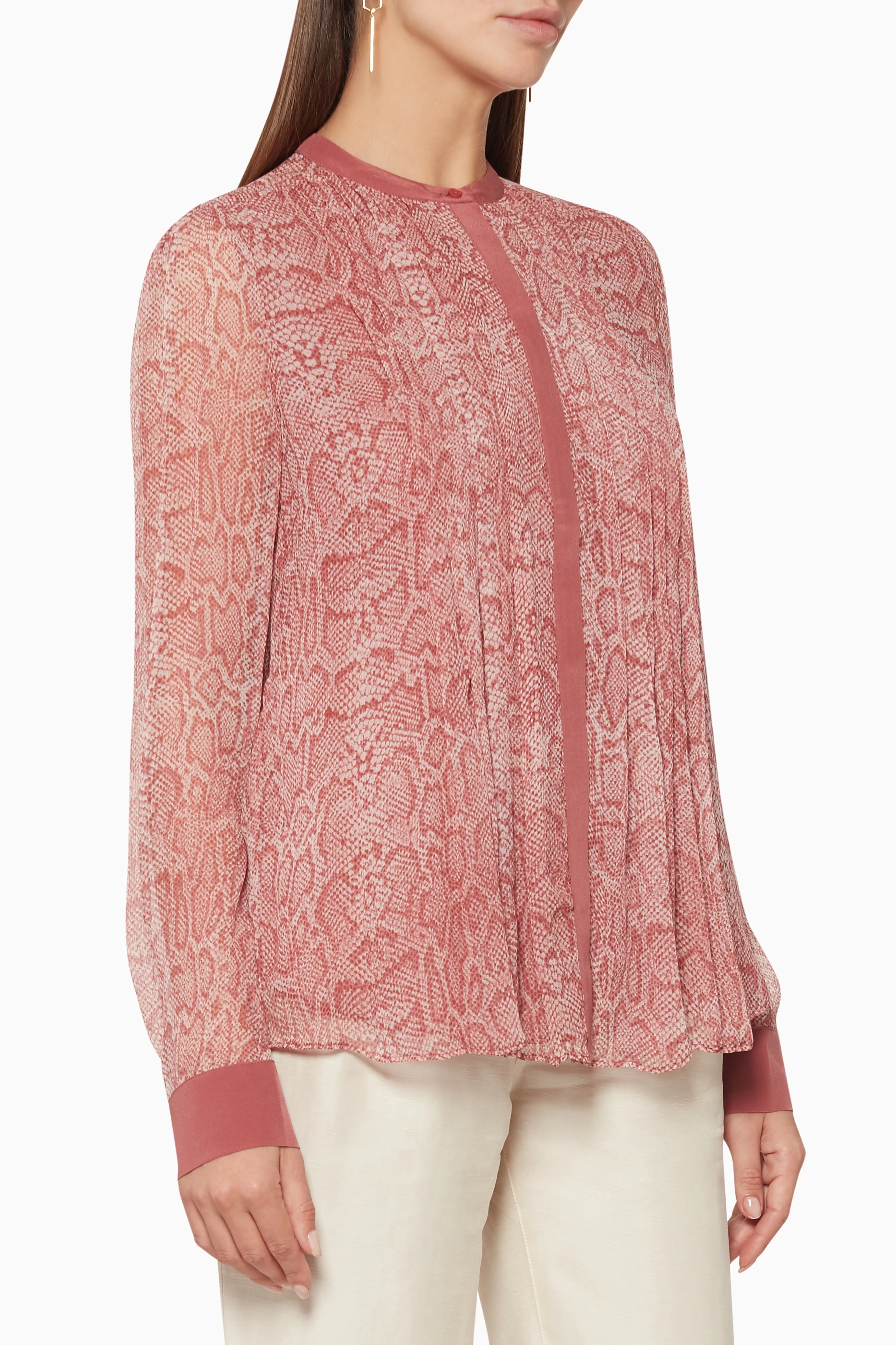 Joie snake print blouse discount