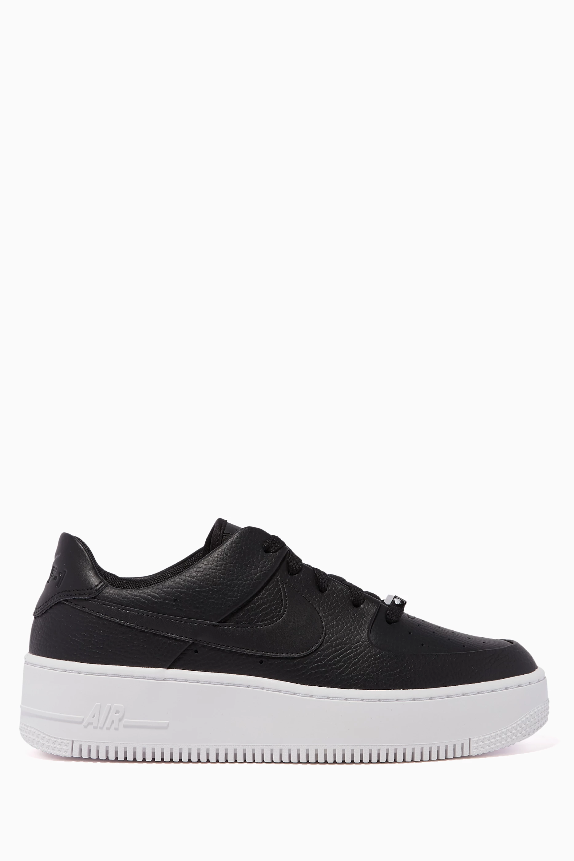 Nike black air force 1 sage best sale