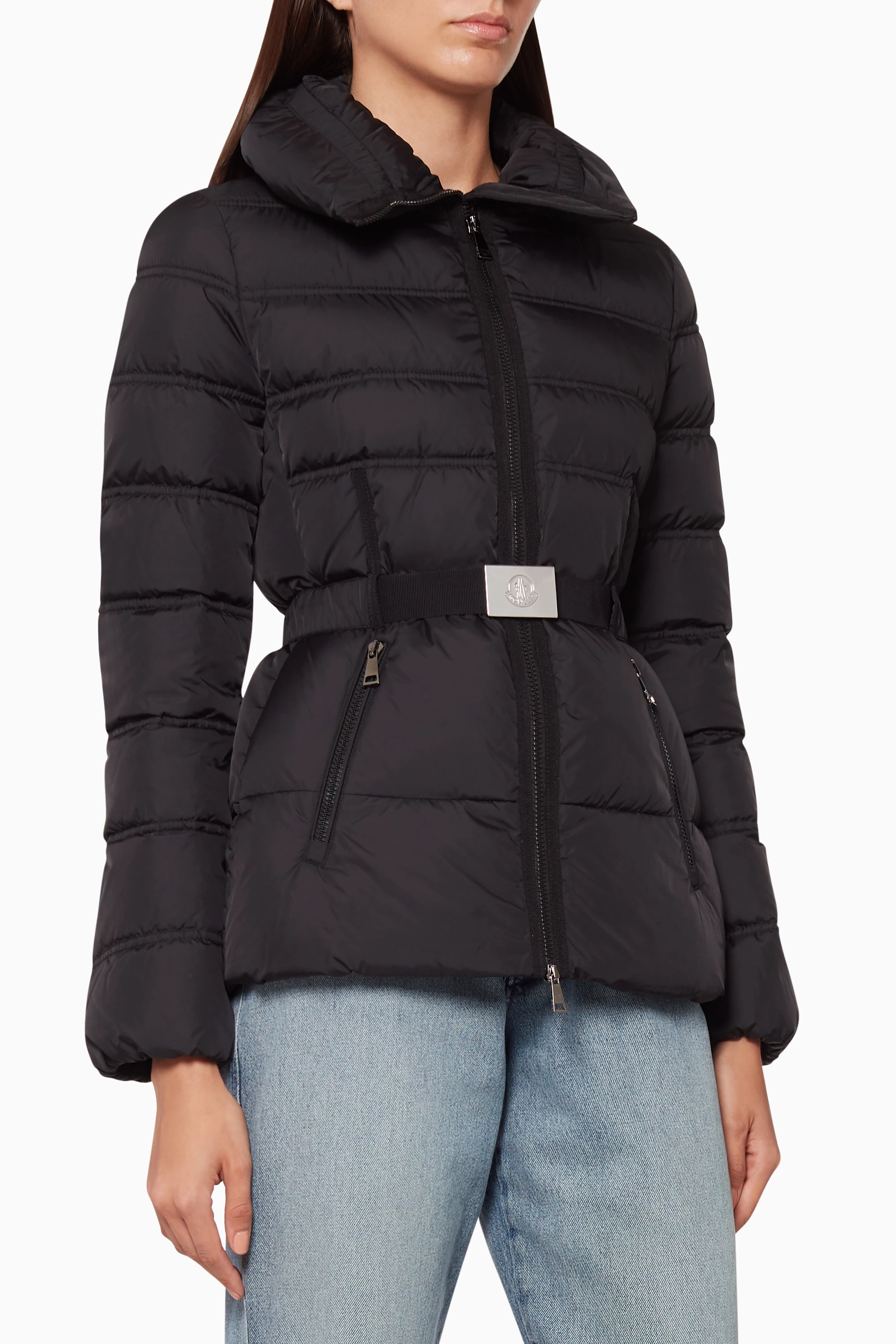 Buy Moncler Black Belted Alouette Jacket For Women Online Ounass UAE