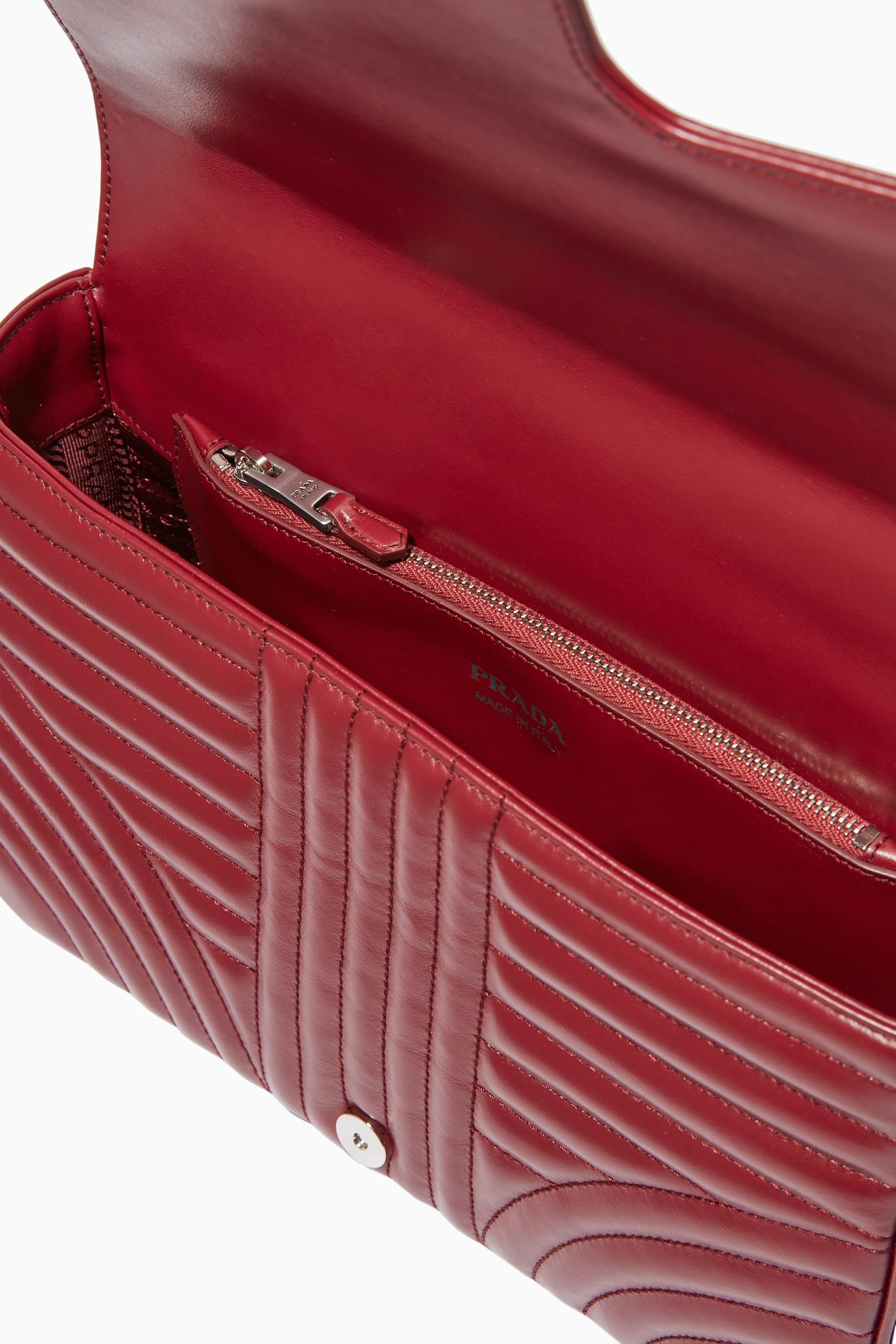 Buy Prada Red Medium Diagramme Shoulder Bag For Women Online Ounass UAE