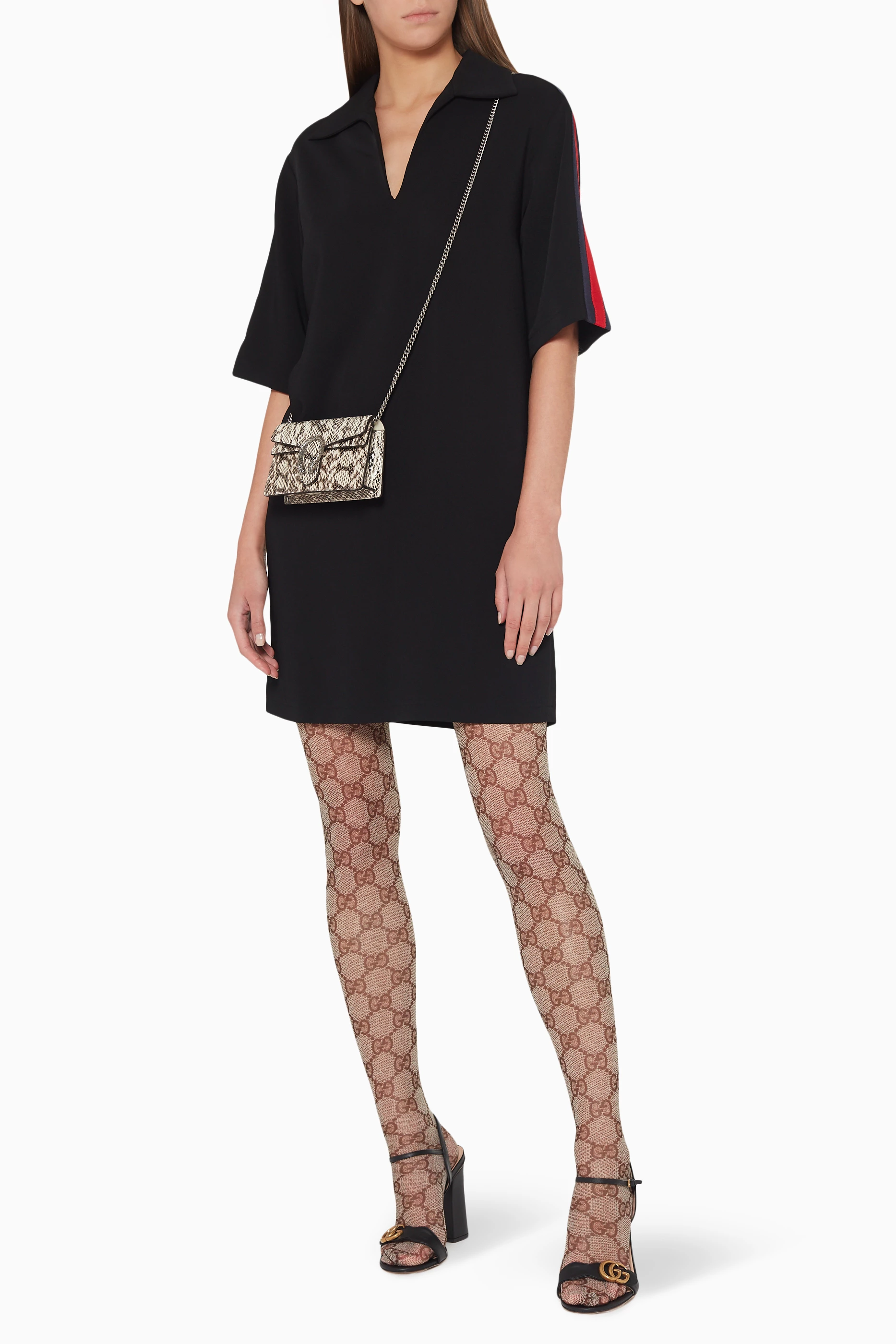 Buy Gucci Neutral GG Pattern Supreme Tights For Women Online Ounass UAE