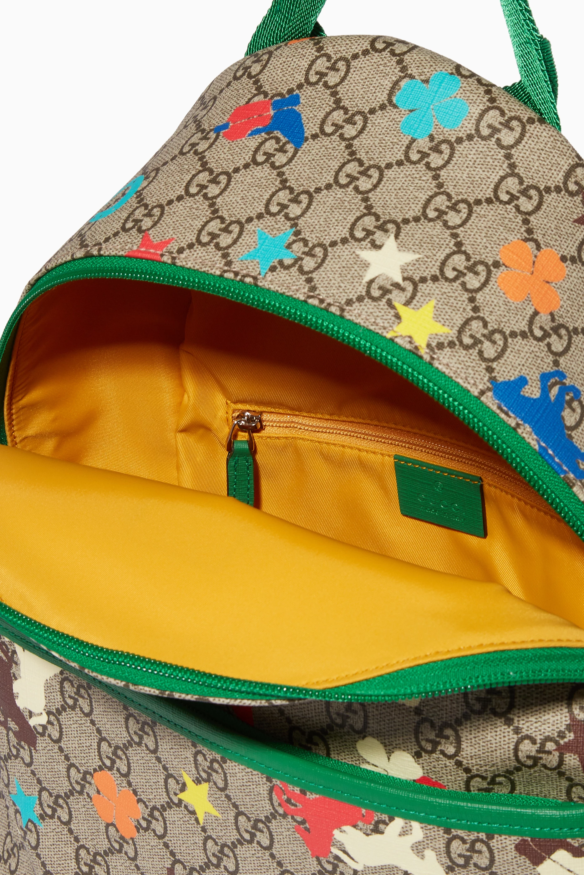 Buy Gucci Neutral Junior GG Logo Multi coloured Backpack For Girls Online Ounass UAE