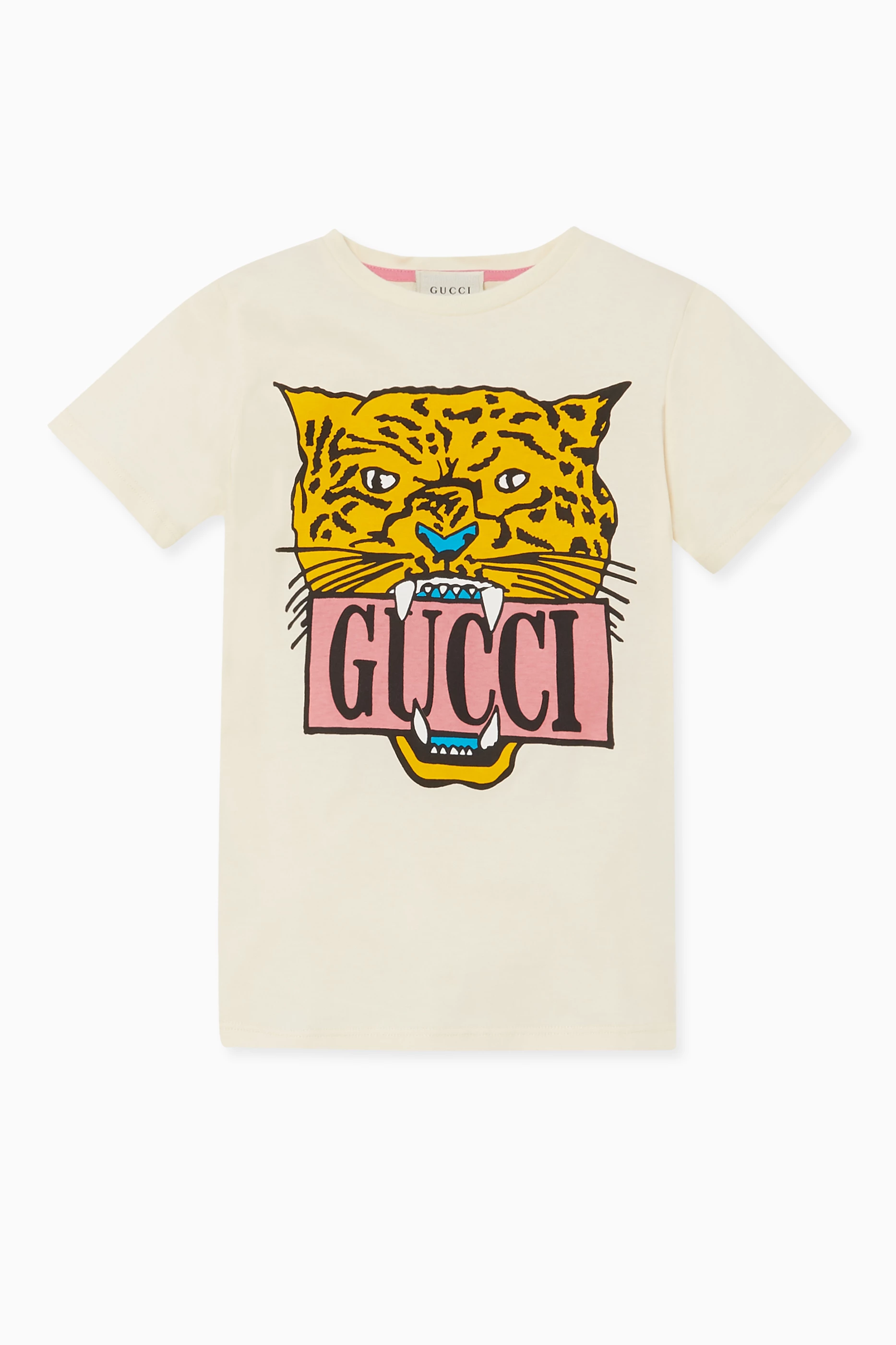 Buy Gucci White Tiger T-Shirt For Girls Online | Ounass UAE