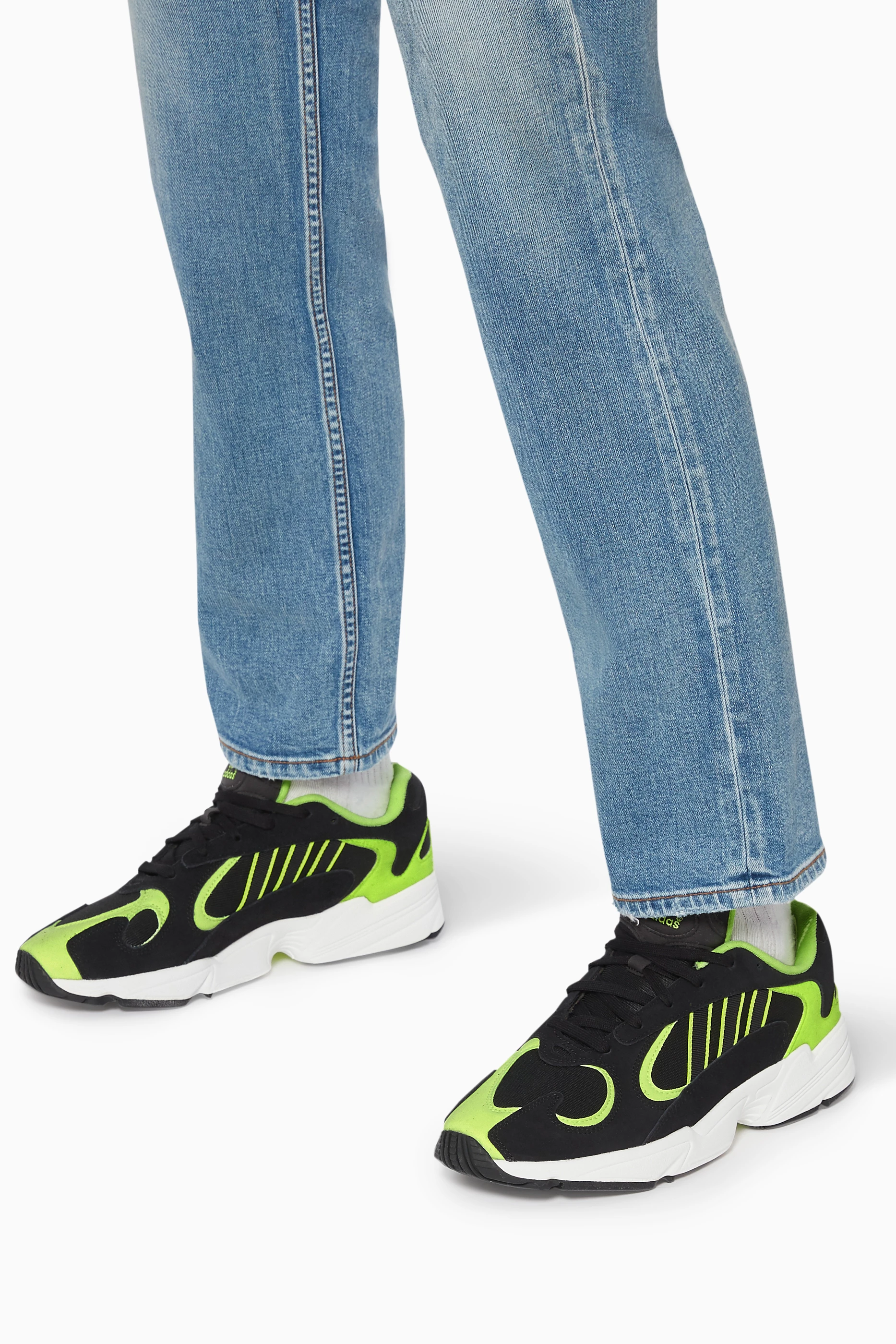 Yung 1 suede and mesh sneakers store