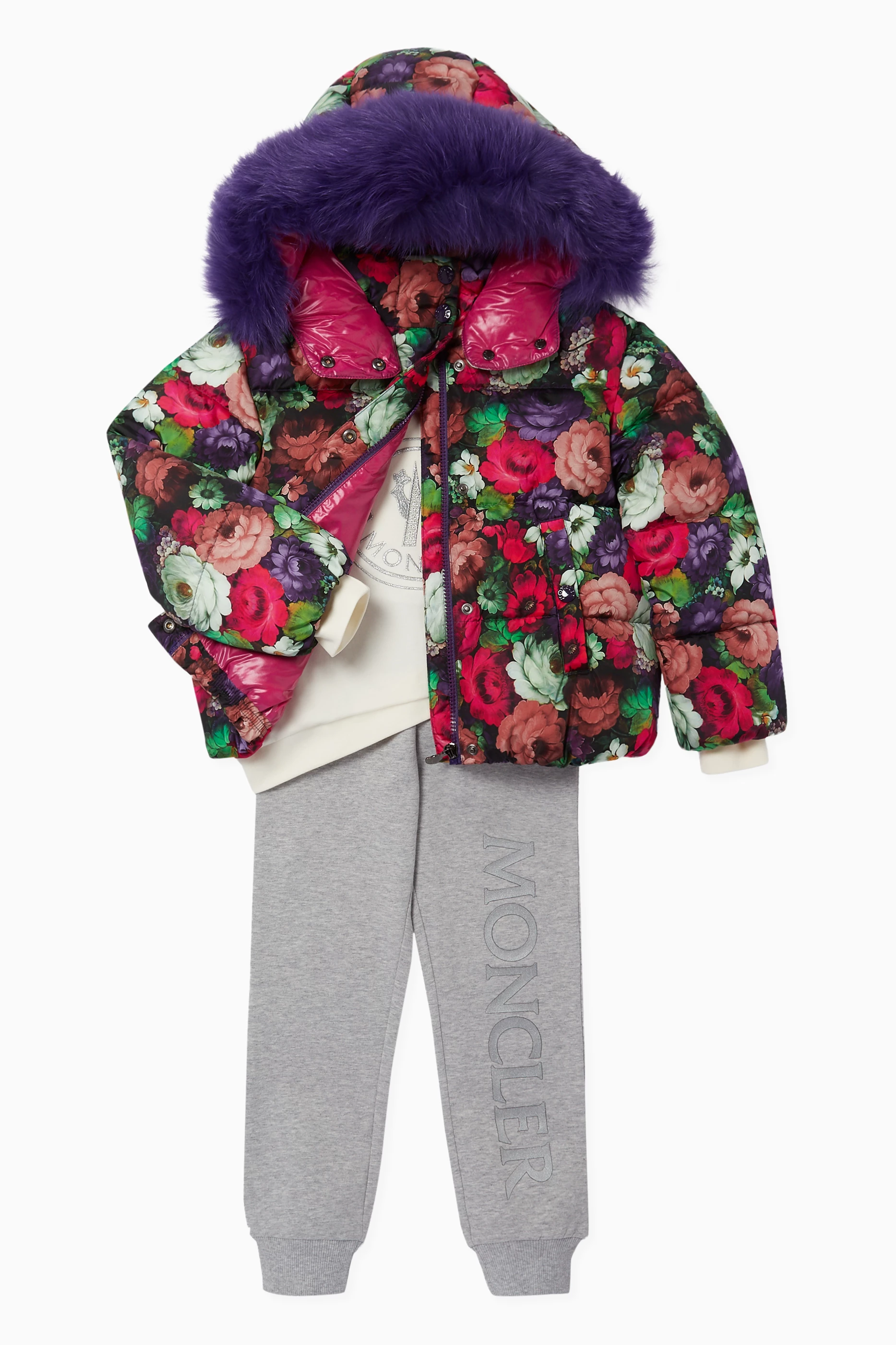 Moncler floral puffer cheap