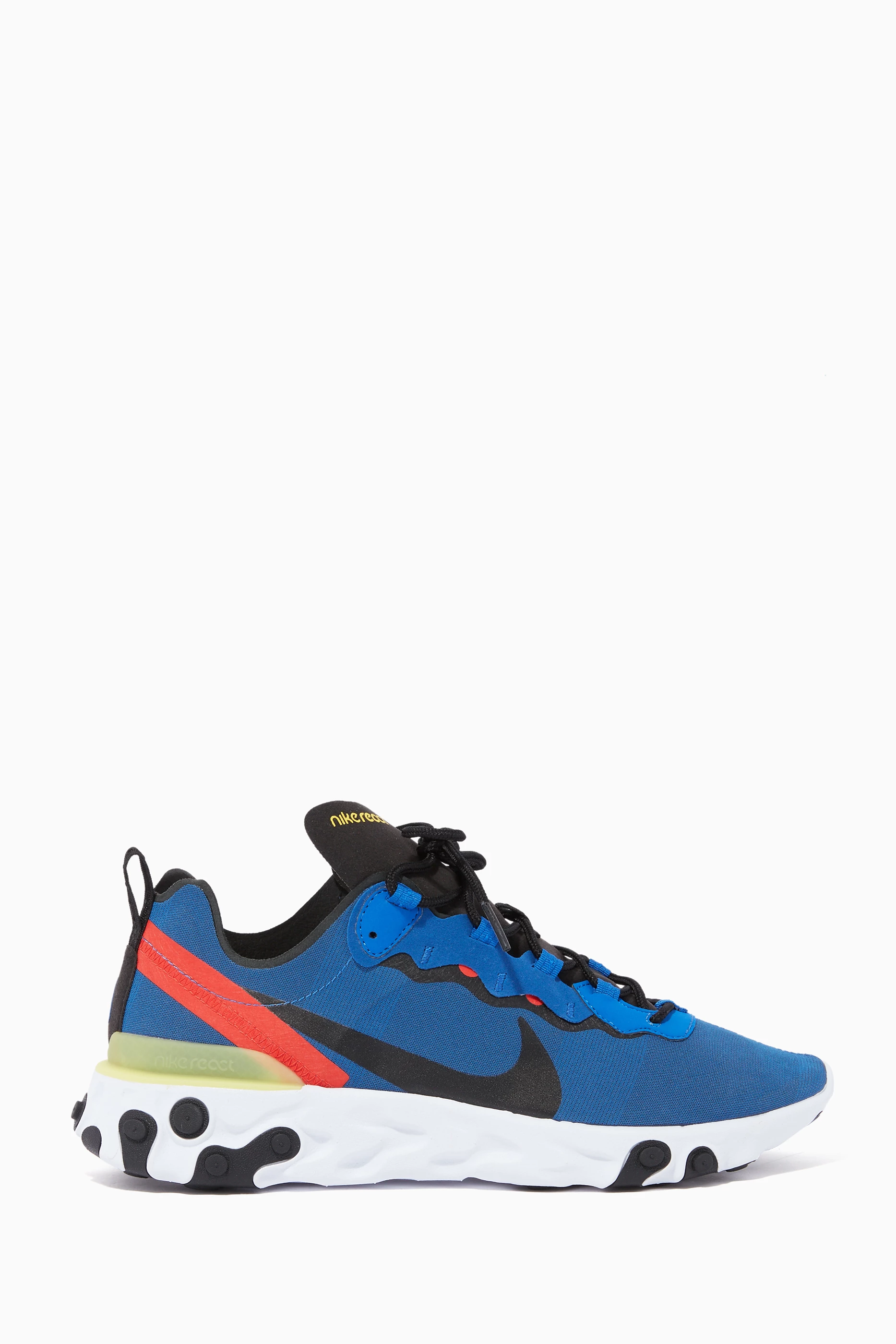 Buy Nike Blue React Element 55 Sneakers For Men Online Ounass UAE