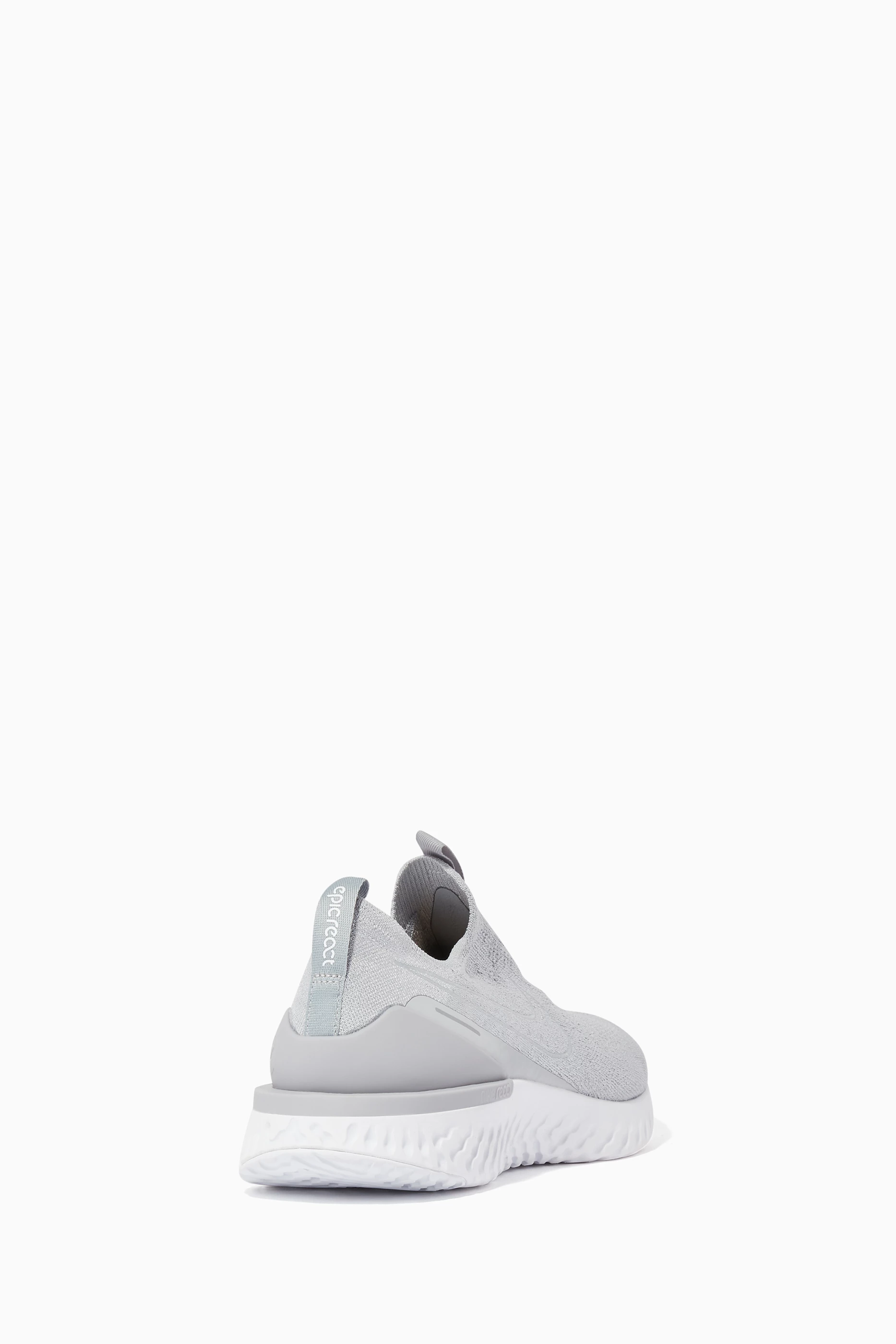 Buy Nike White Epic Phantom React Flyknit Sneakers For Men Online Ounass UAE