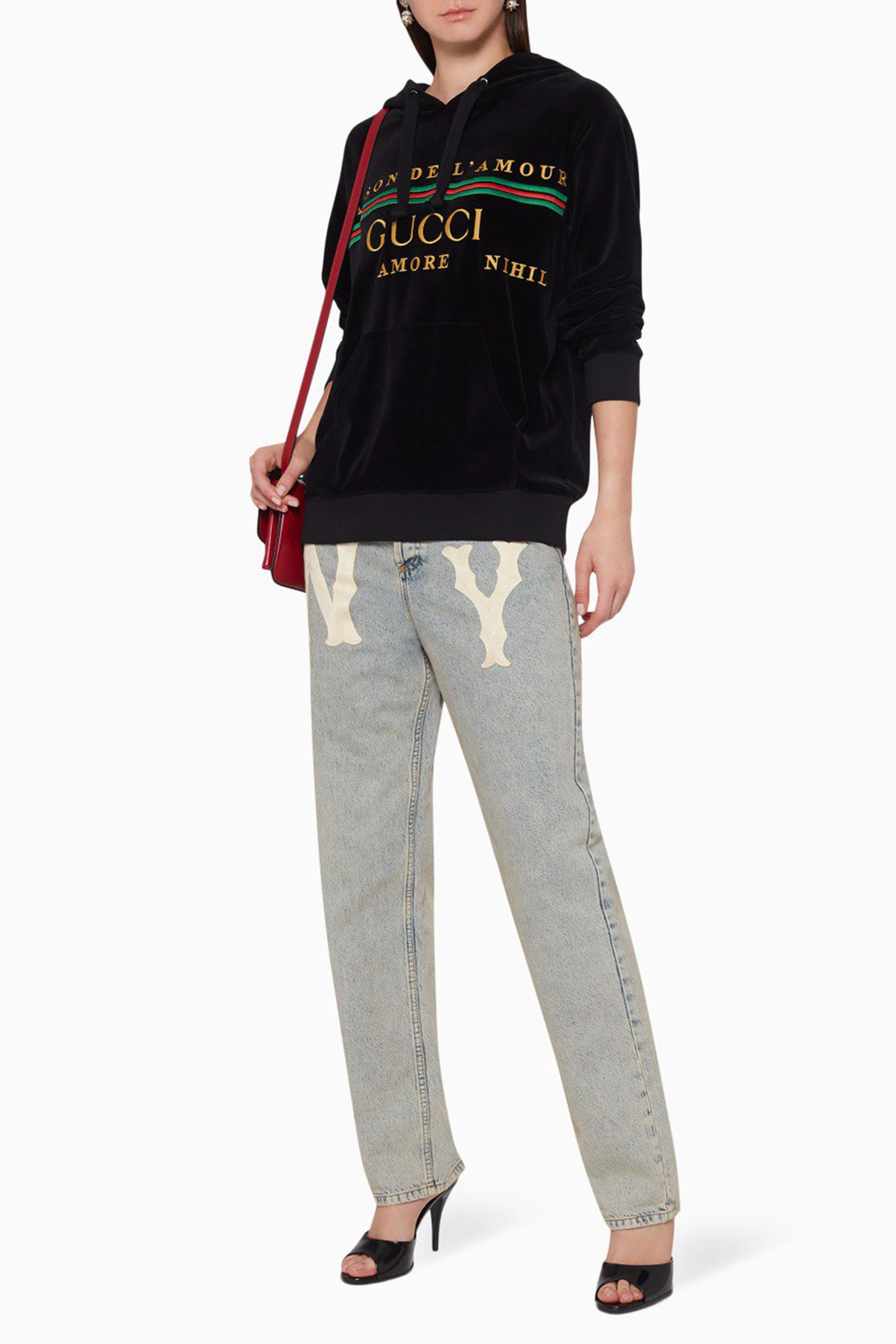 Gucci velvet sweatshirt outlet