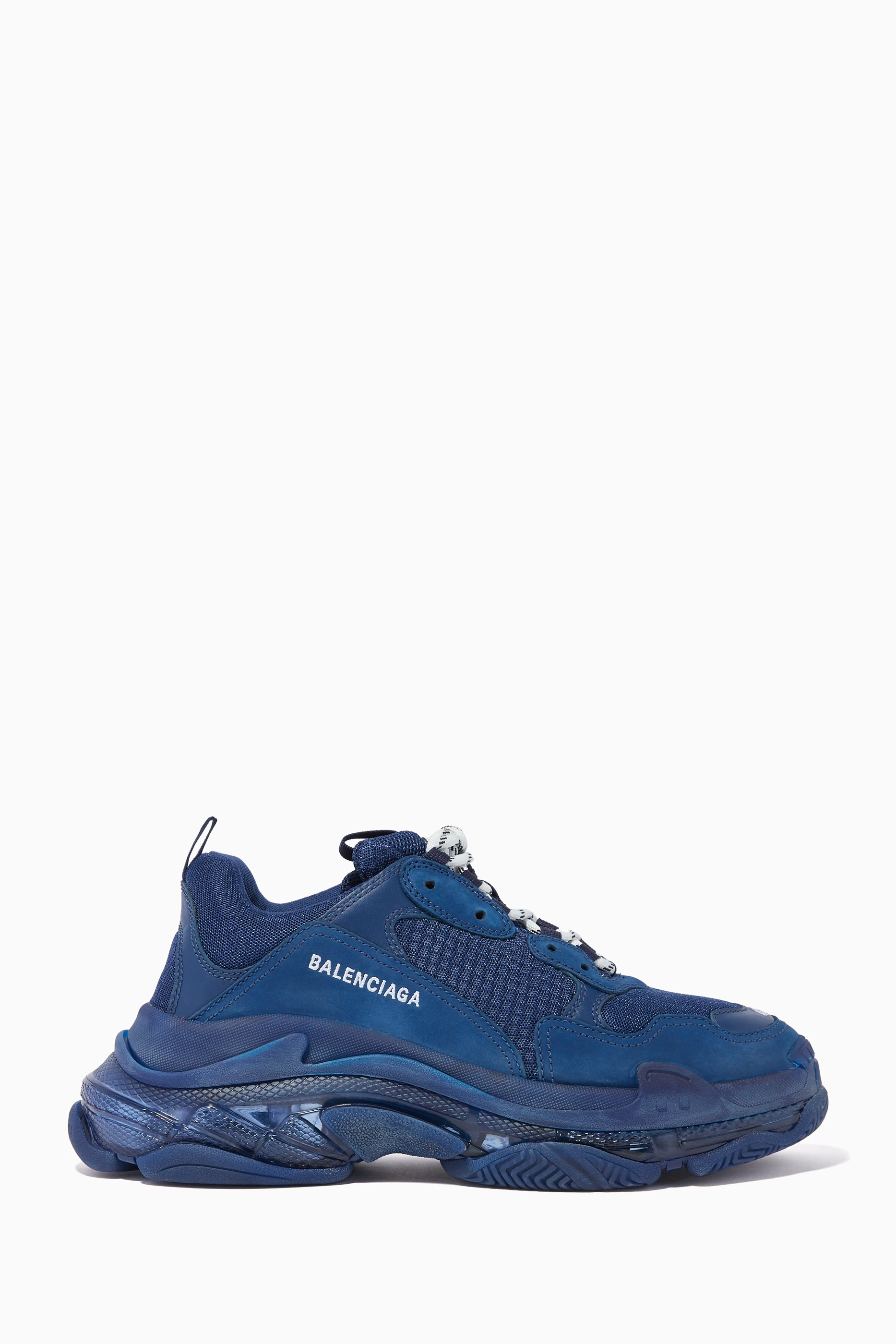 Navy balenciaga triple s clearance
