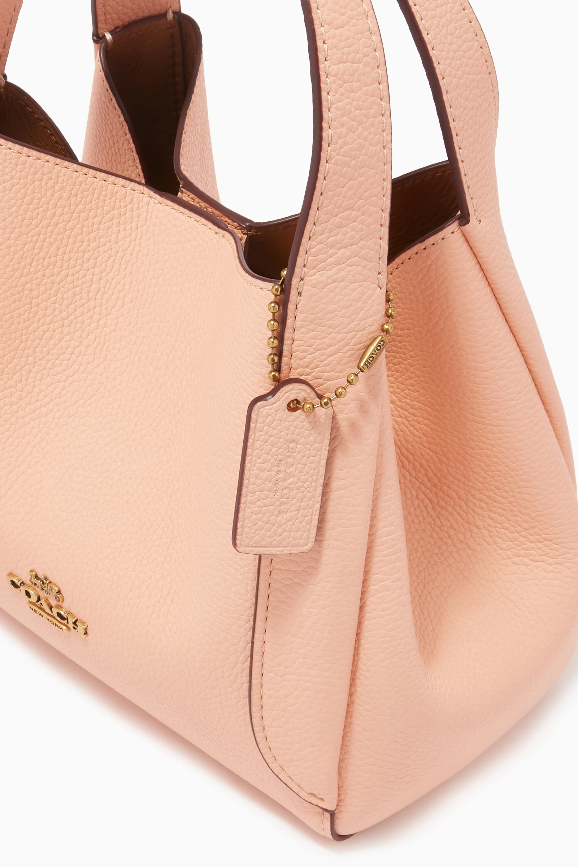 Buy Coach Pink Hadley Hobo 21 Bag in Pebble Leather For Women Online Ounass UAE
