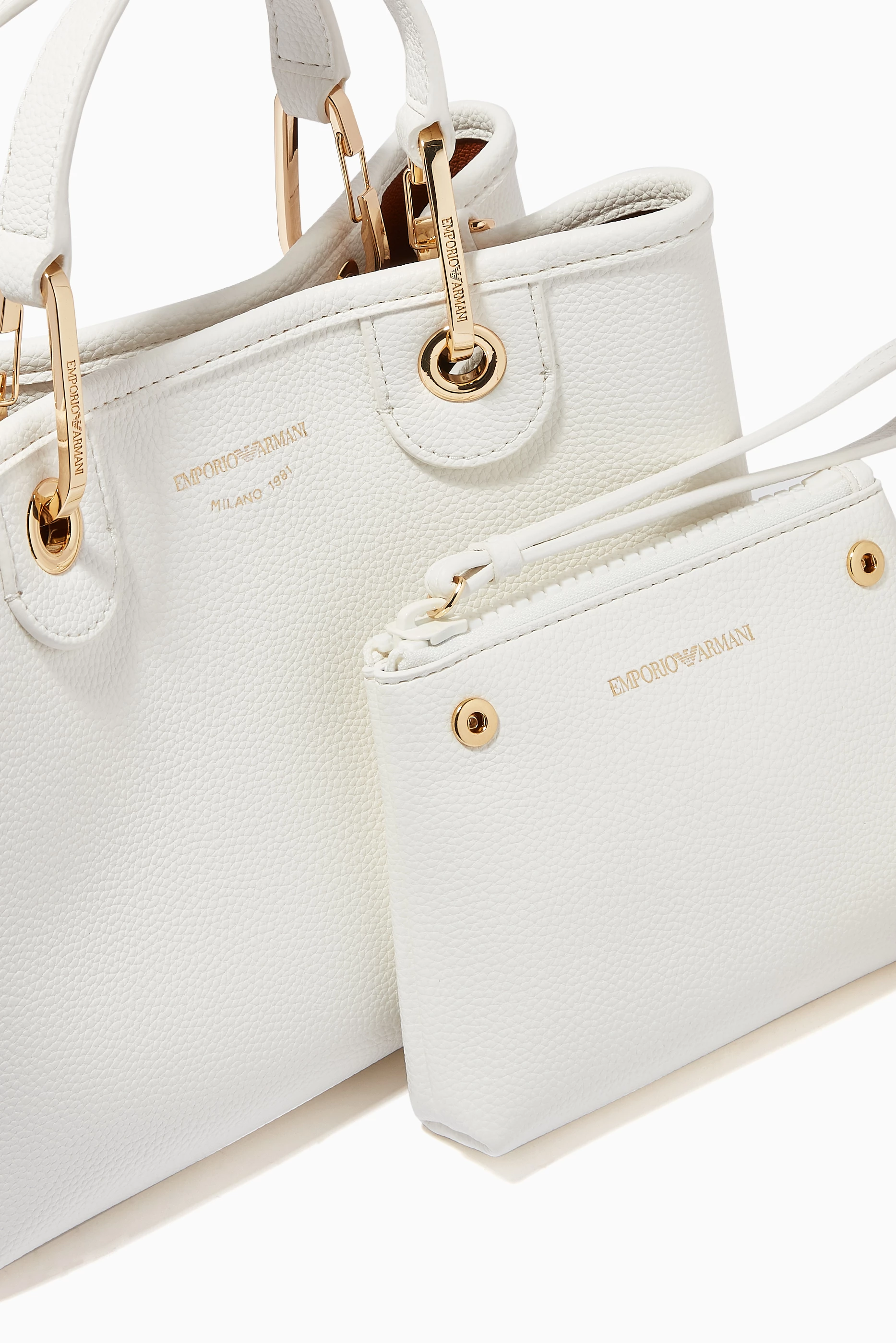 トートバッグ EMPORIO ARMANI Woman Tote bags White EW000360AF14787 U0005 Medium MyEA shopper bag with deer print | Emporio Armani
