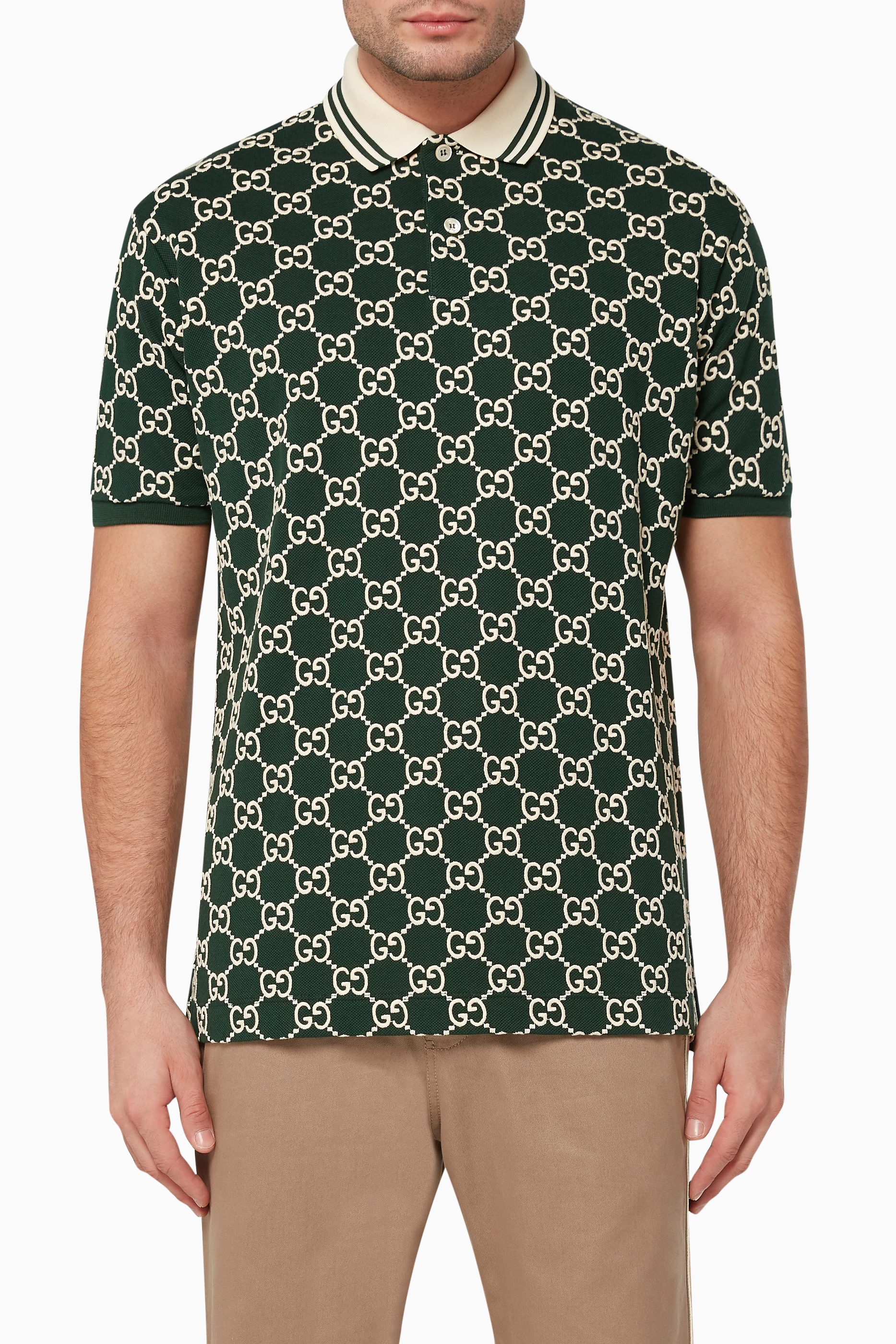Green gucci polo deals