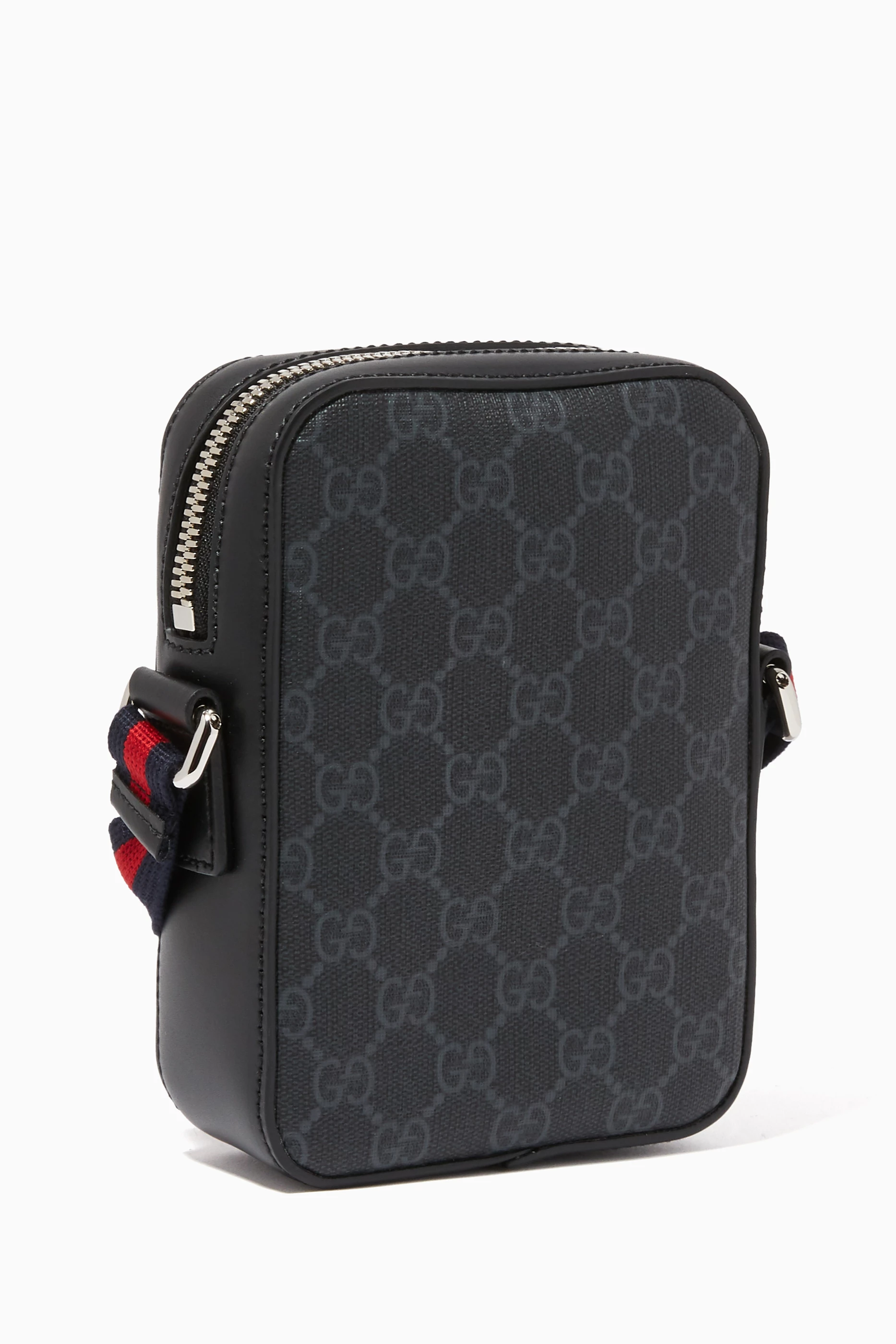 Buy Gucci Black GG Supreme Messenger Bag For Men Online Ounass UAE