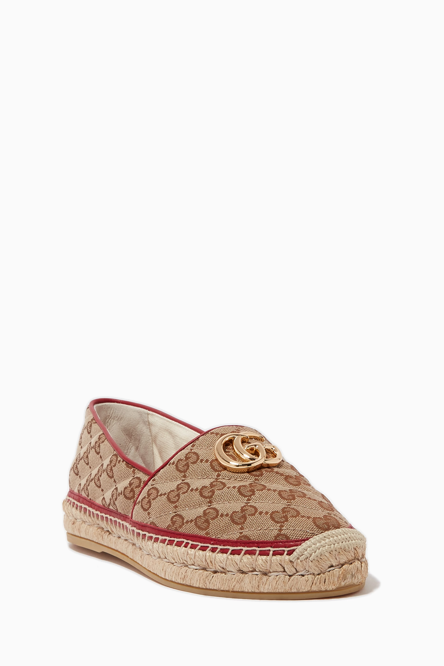 Buy Gucci Neutral GG Matelasse Canvas Espadrilles For Women Online Ounass UAE
