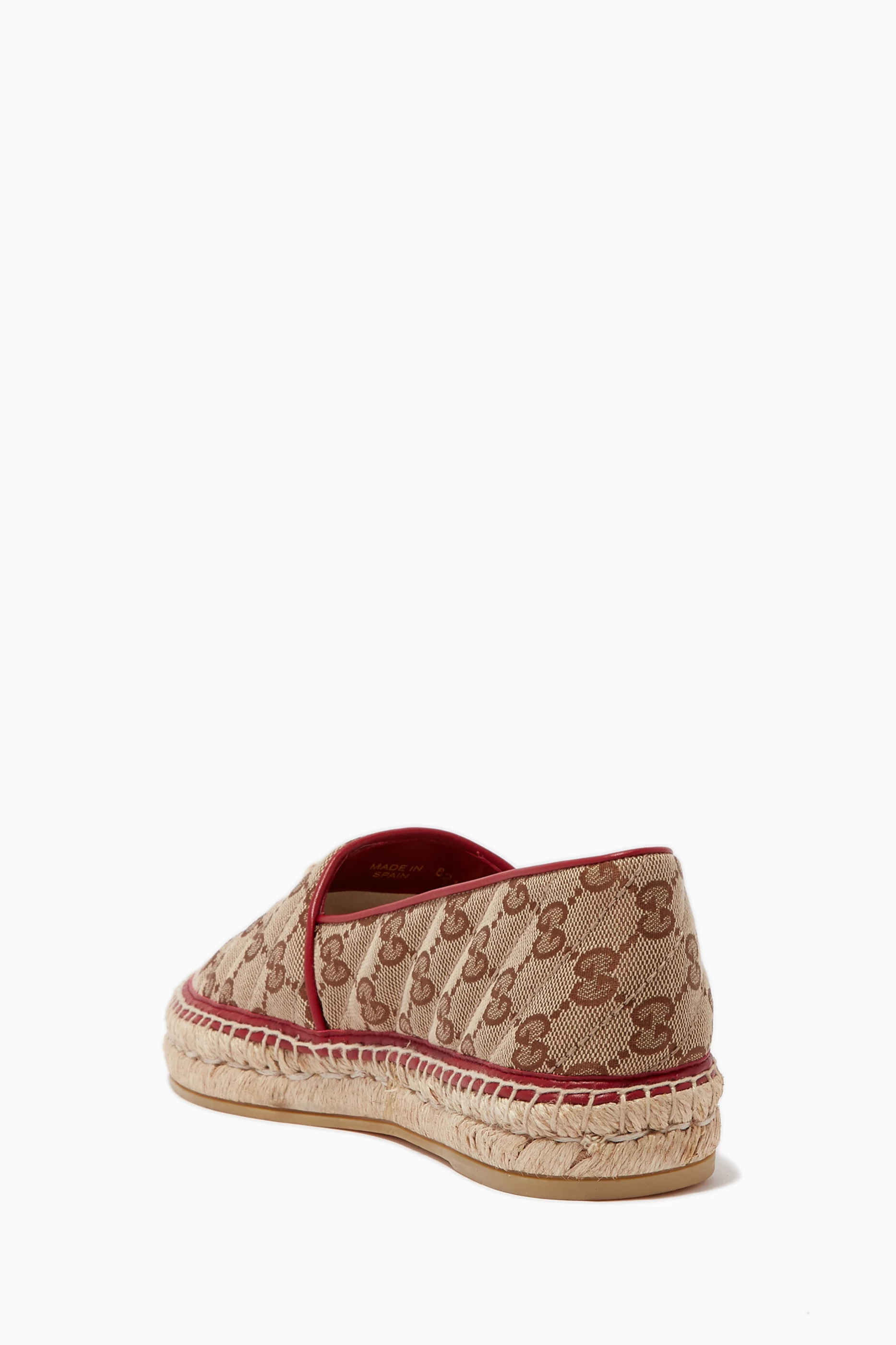 Buy Gucci Neutral GG Matelasse Canvas Espadrilles For Women Online Ounass UAE