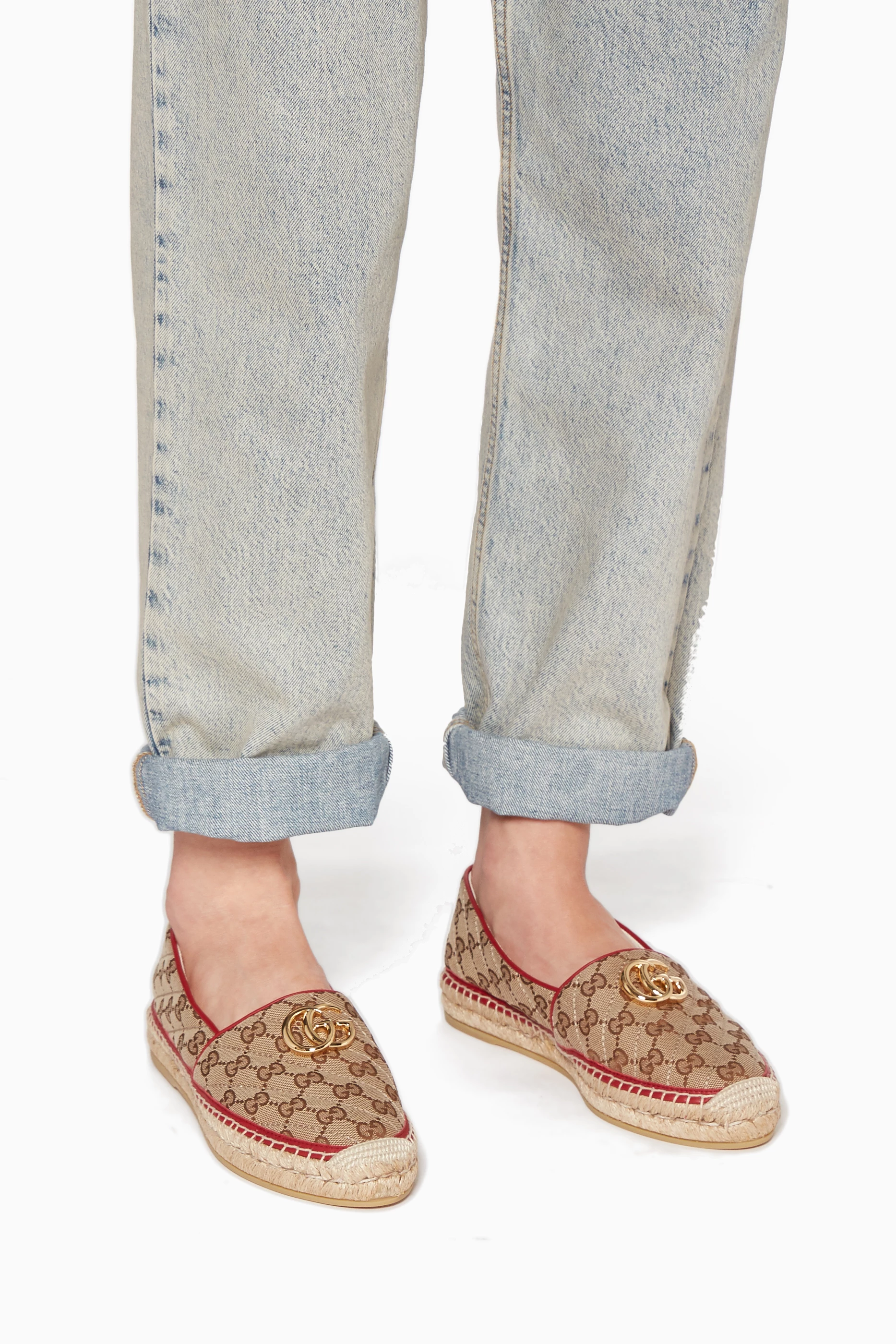 Gucci logo canvas espadrilles hotsell