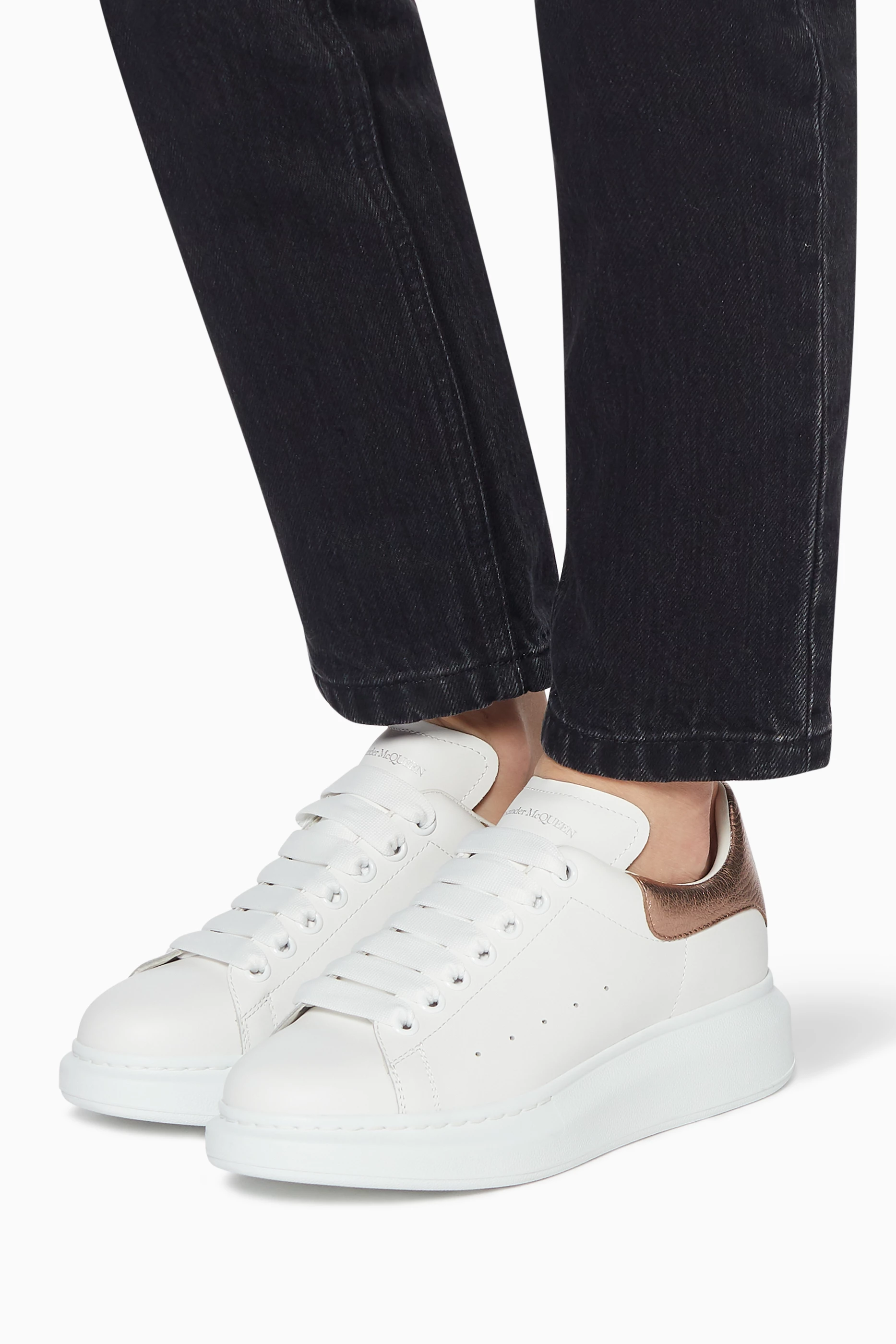 Alexander mcqueen rose gold cheap
