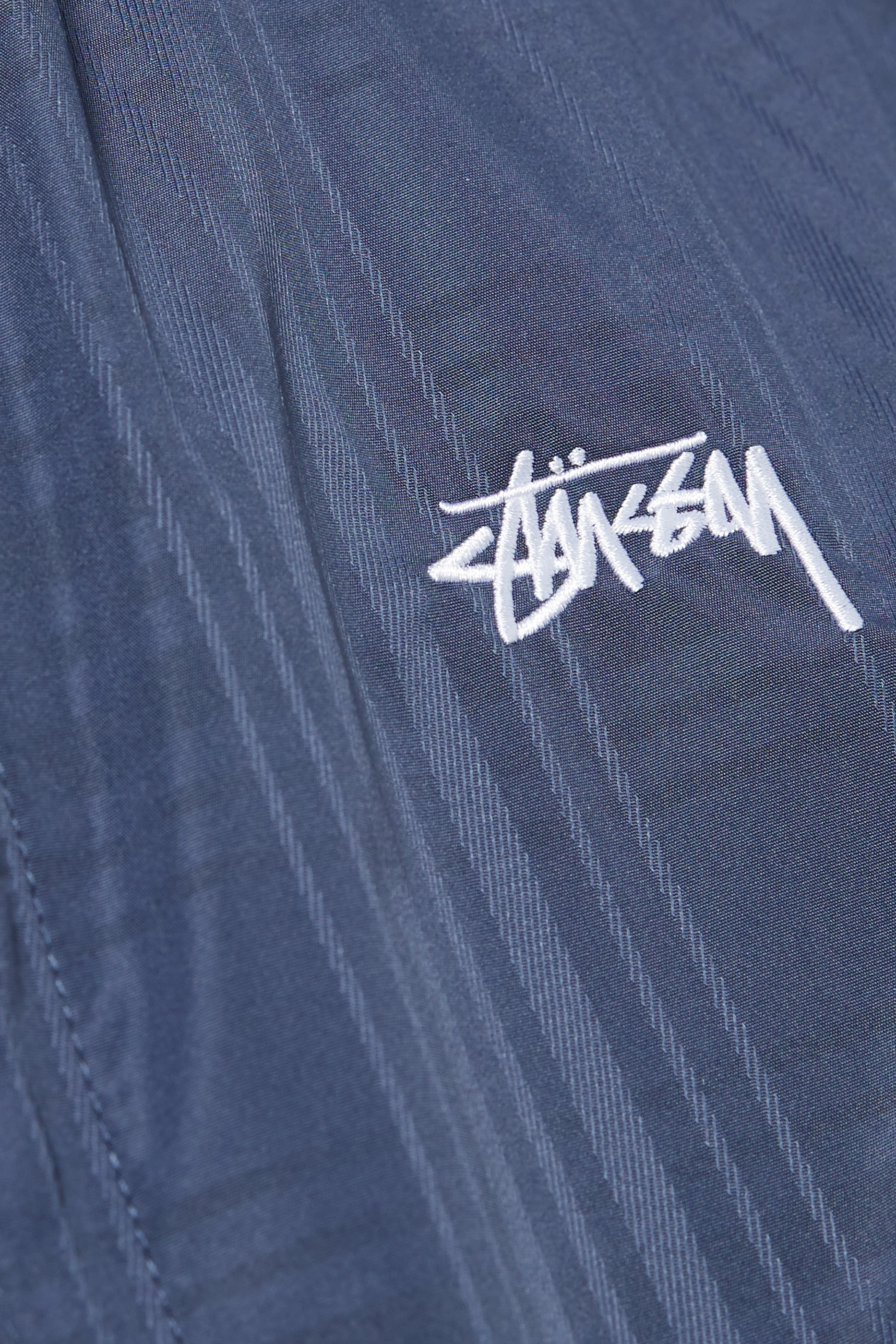 STUSSY ステューシー × COMME des GARCONS CDG コムデギャルソン 40周年記念 ジャケット ストライプ ネイビー ホワイト  美品 22577 – Casanova Vintage