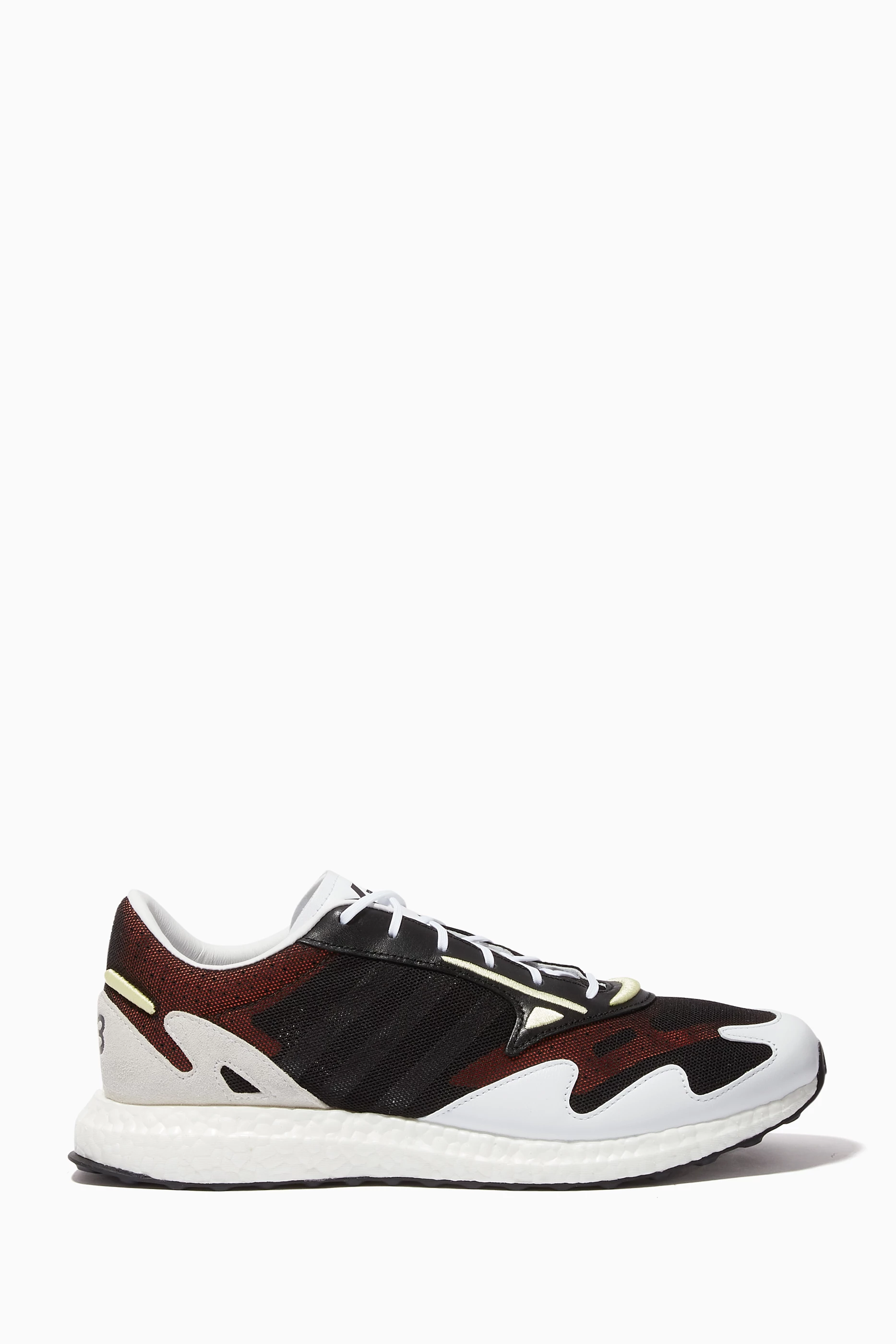 Buy Y-3 Black Rhisu Run Mesh Sneakers For Men Online Ounass UAE