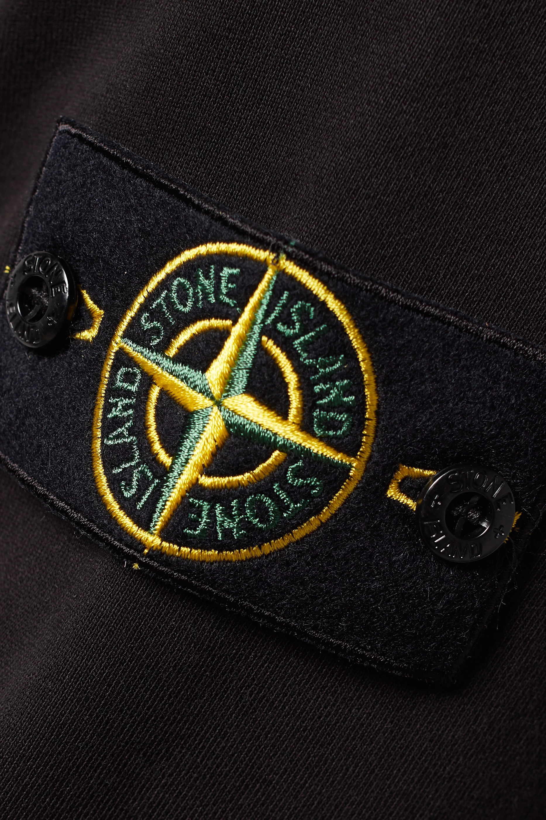 Stone island logo patch hoodie outlet