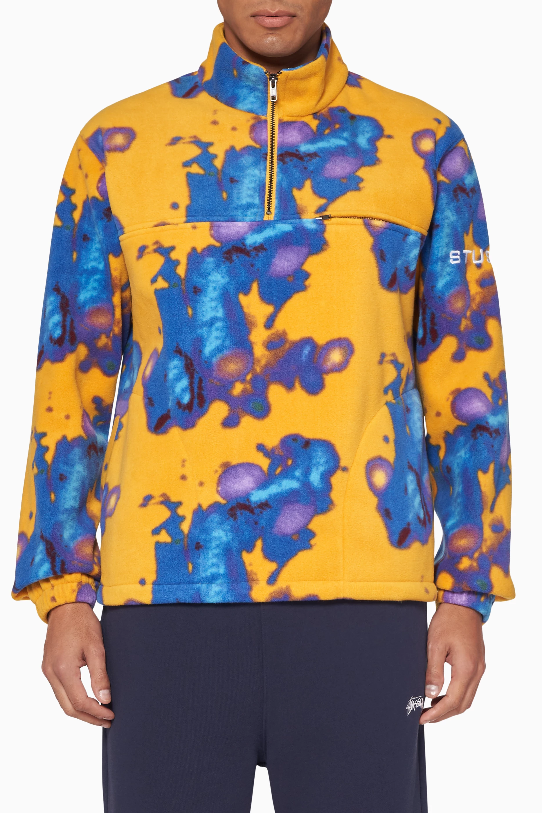 Stussy tie dye fleece hot sale