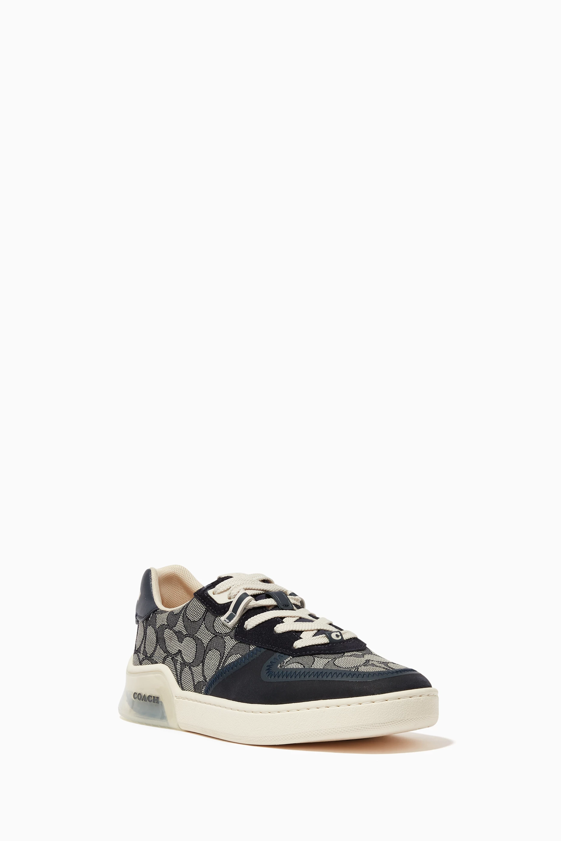 Buy Coach Blue Citysole Court Sneakers in Signature Jacquard For